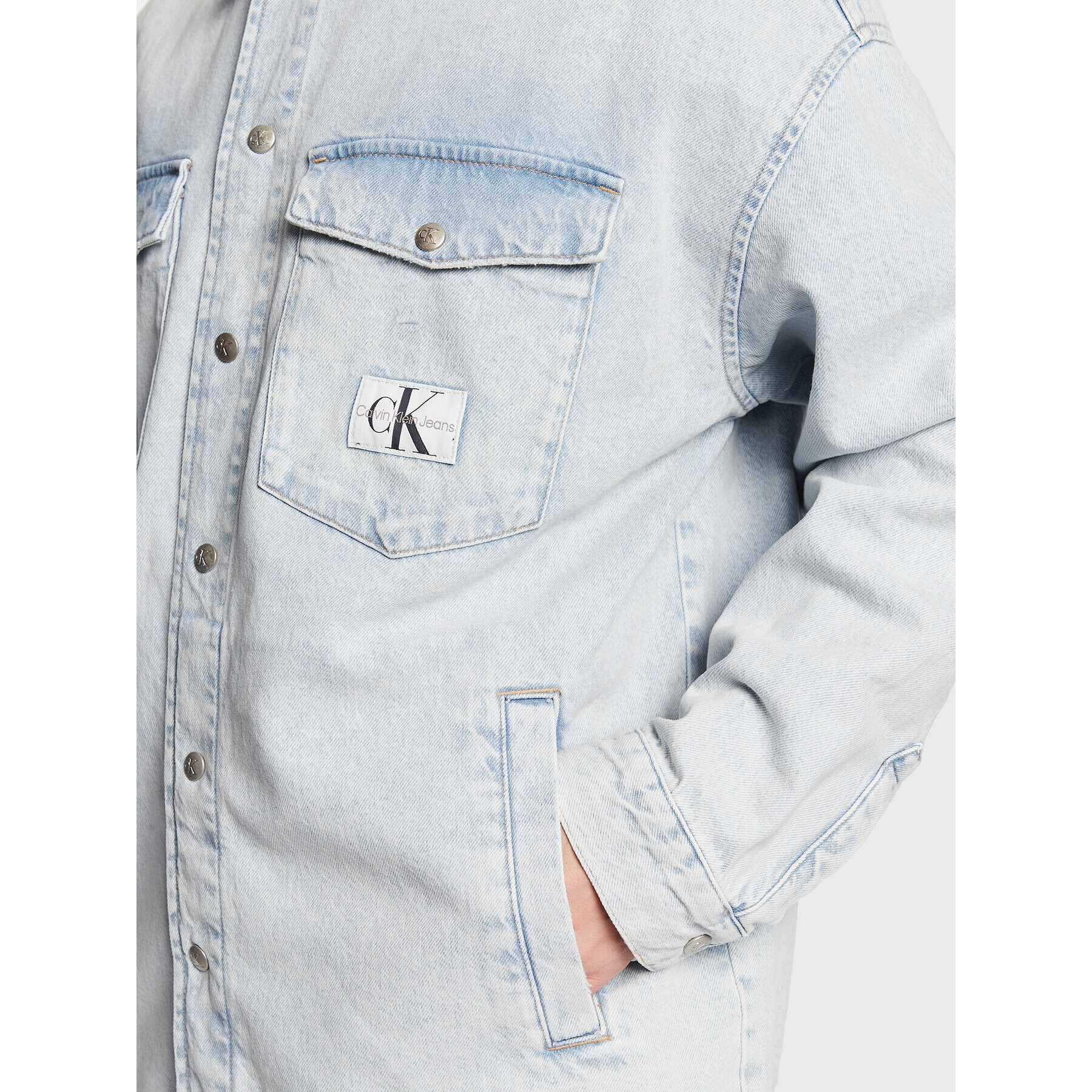 Calvin Klein Jeans Džínsová bunda J30J322383 Modrá Oversize - Pepit.sk