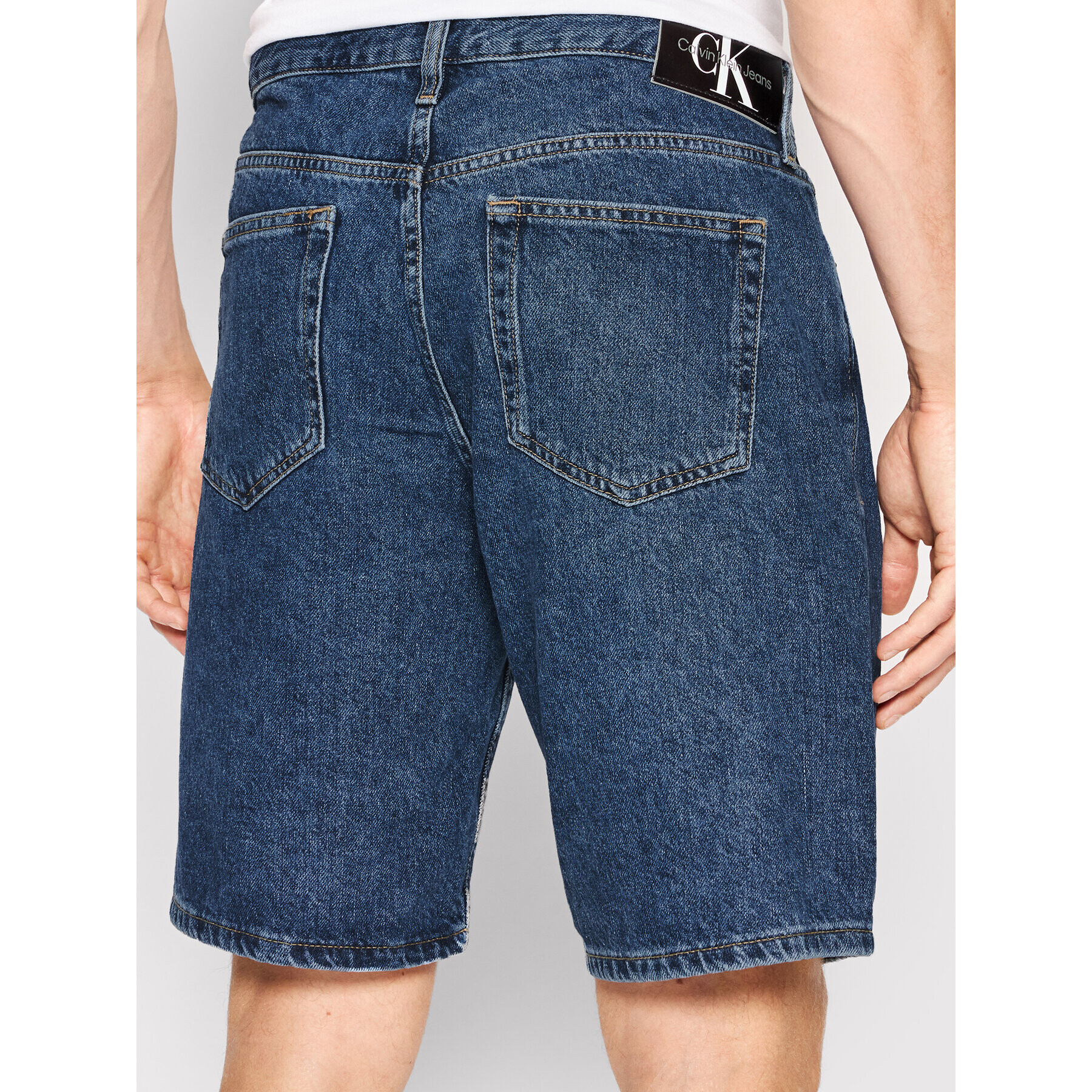 Calvin Klein Jeans Džínsové šortky J30J320529 Modrá Regular Fit - Pepit.sk