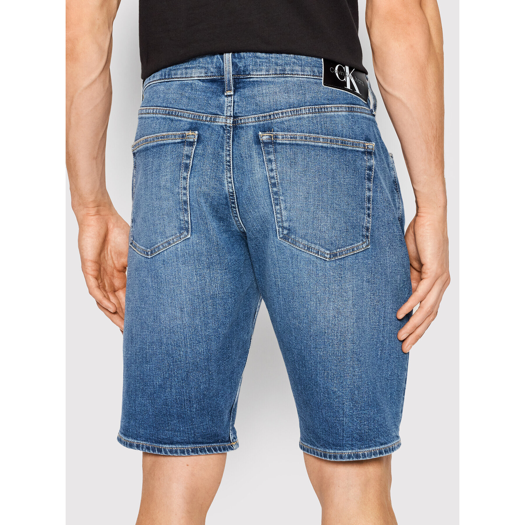 Calvin Klein Jeans Džínsové šortky J30J320533 Modrá Regular Fit - Pepit.sk