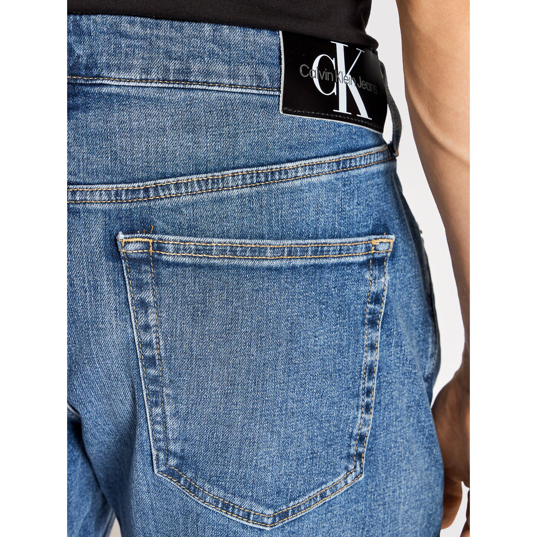 Calvin Klein Jeans Džínsové šortky J30J320533 Modrá Regular Fit - Pepit.sk