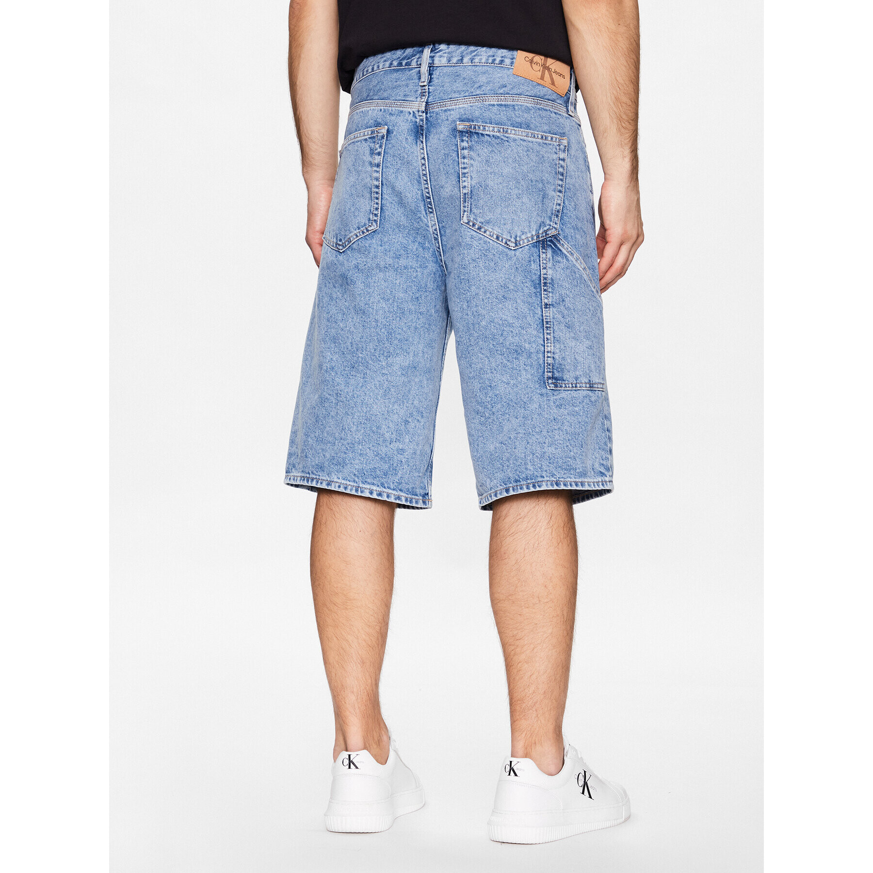 Calvin Klein Jeans Džínsové šortky J30J322777 Modrá Relaxed Fit - Pepit.sk