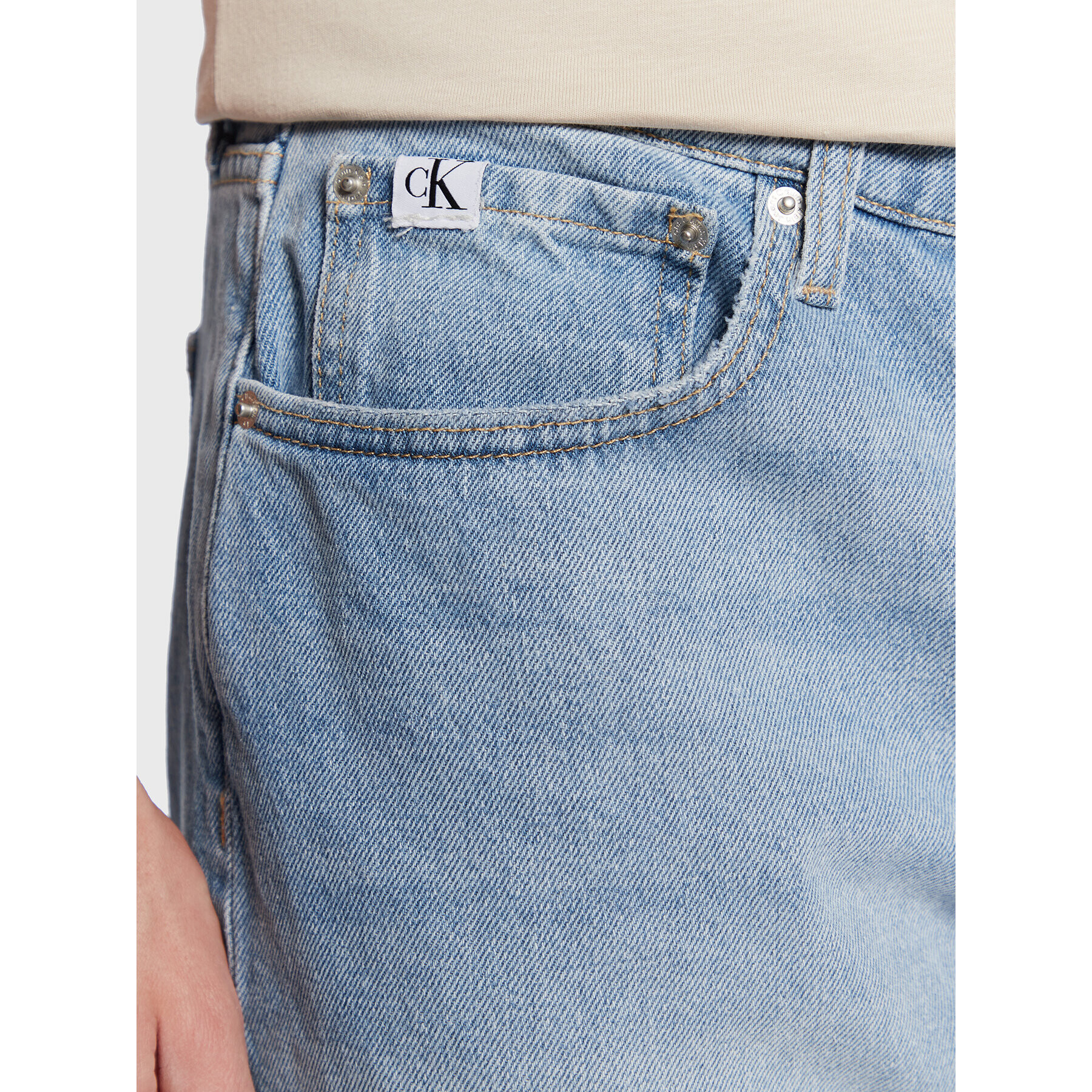 Calvin Klein Jeans Džínsové šortky J30J322788 Modrá Regular Fit - Pepit.sk