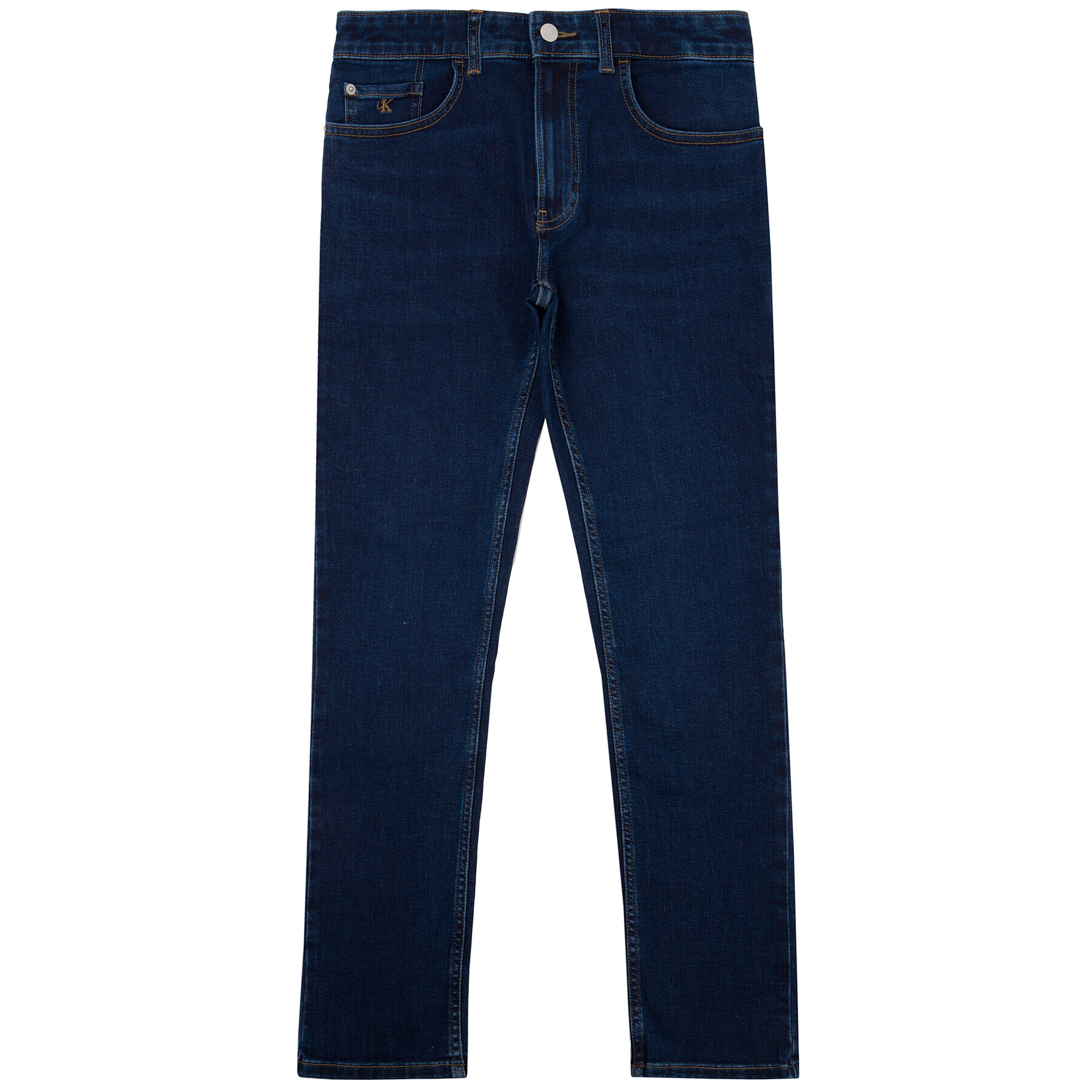 Calvin Klein Jeans Džínsy Essential Dark IB0IB00328 Tmavomodrá Slim Fit - Pepit.sk