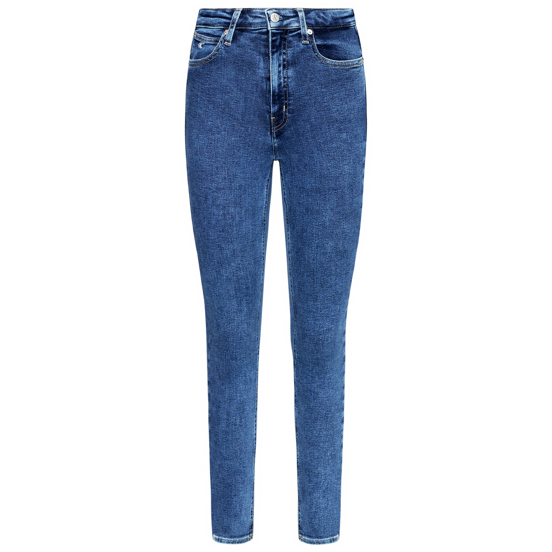 Calvin Klein Jeans Džínsy High Rise J20J215787 Tmavomodrá Skinny Fit - Pepit.sk