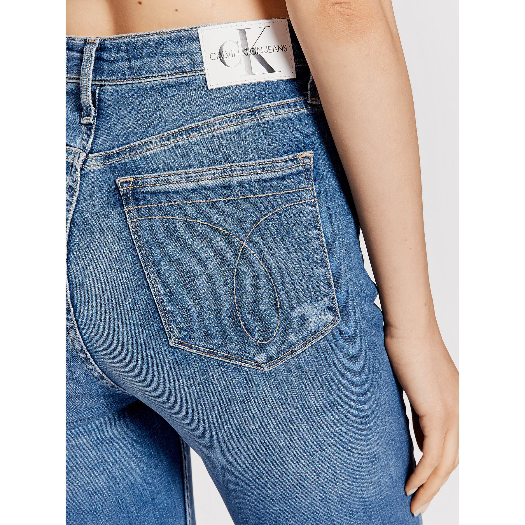 Calvin Klein Jeans Džínsy J20J216486 Modrá Skinny Fit - Pepit.sk