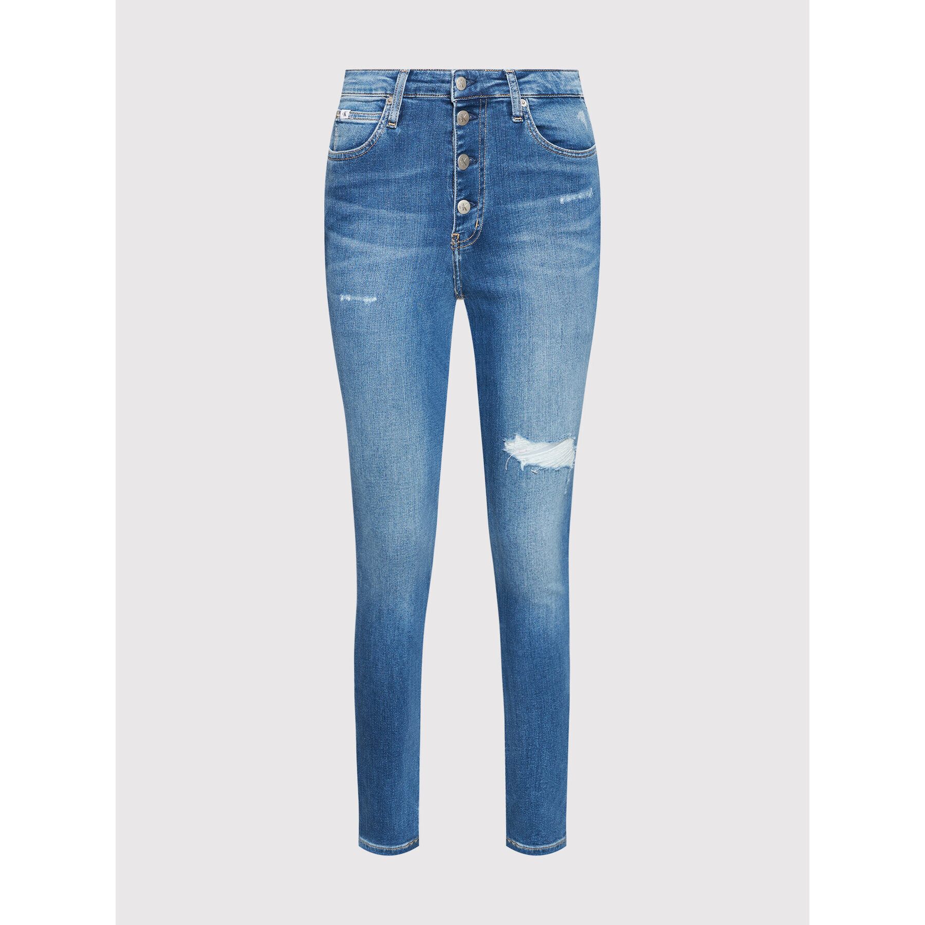 Calvin Klein Jeans Džínsy J20J216486 Modrá Skinny Fit - Pepit.sk