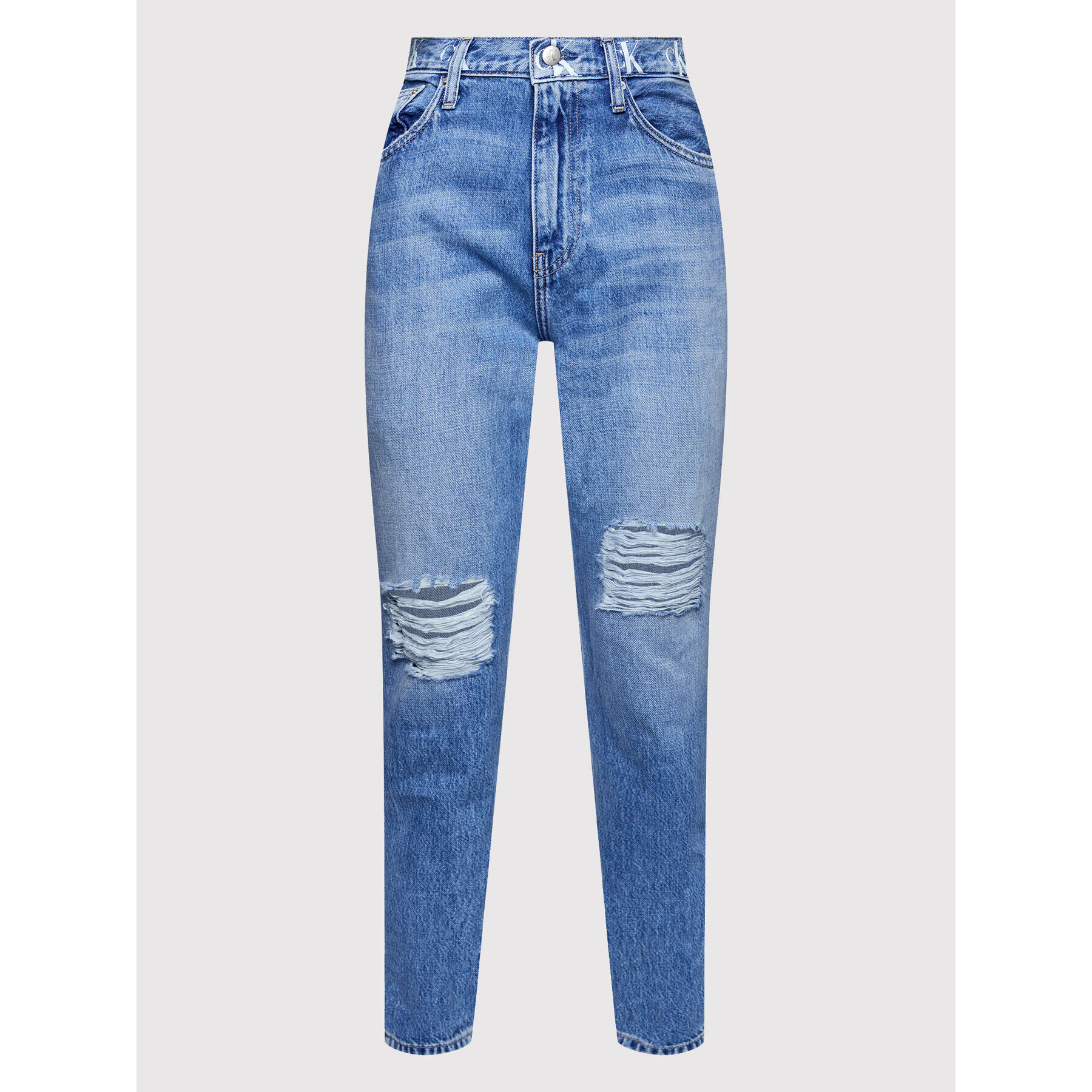 Calvin Klein Jeans Džínsy J20J217827 Modrá Mom Fit - Pepit.sk