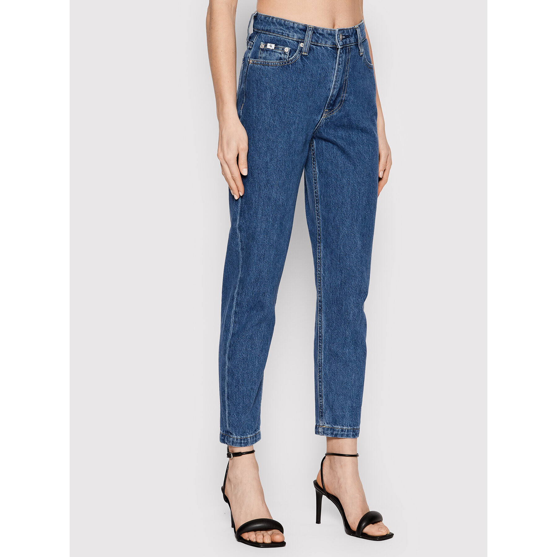 Calvin Klein Jeans Džínsy J20J217871 Modrá Mom Fit - Pepit.sk