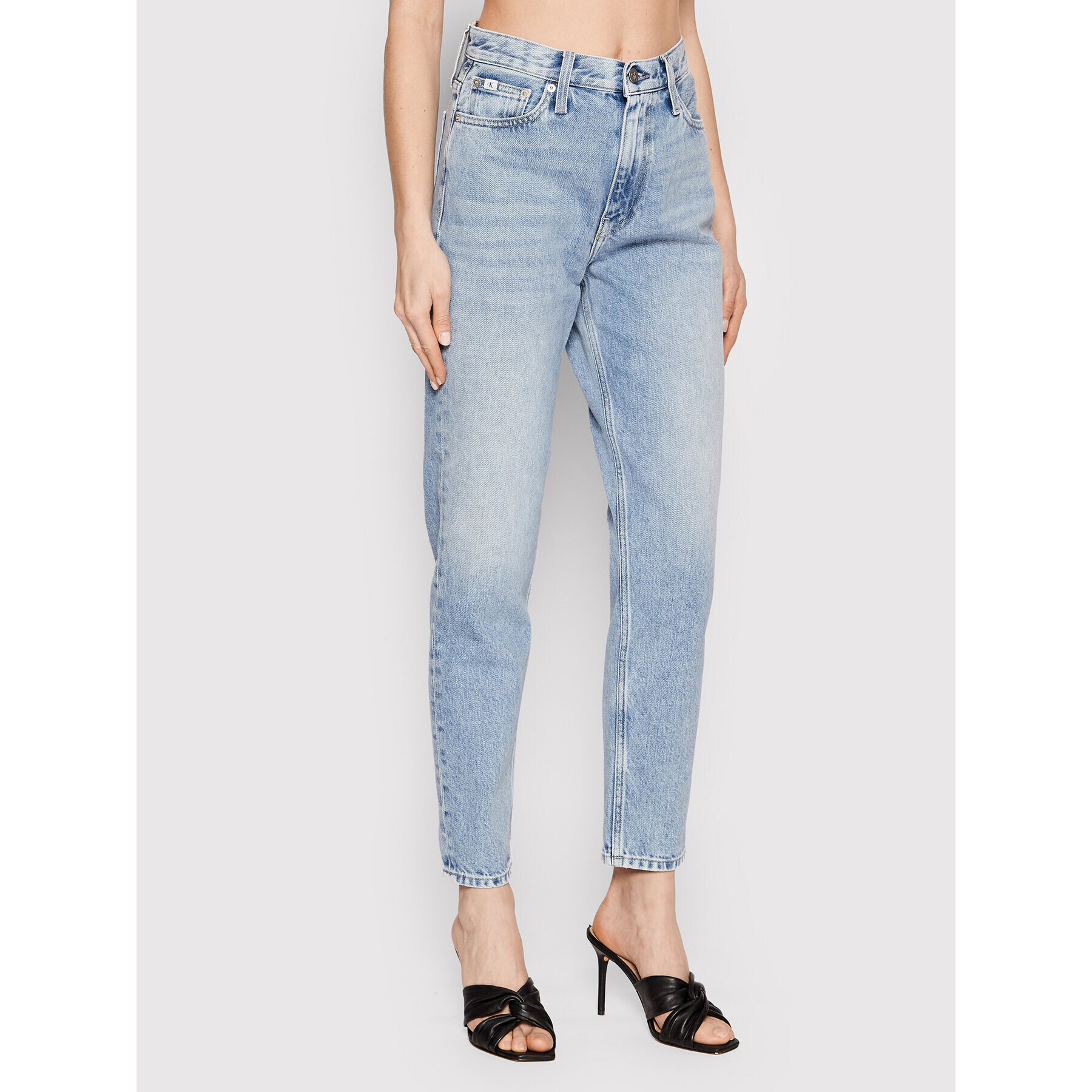 Calvin Klein Jeans Džínsy J20J218507 Modrá Mom Fit - Pepit.sk