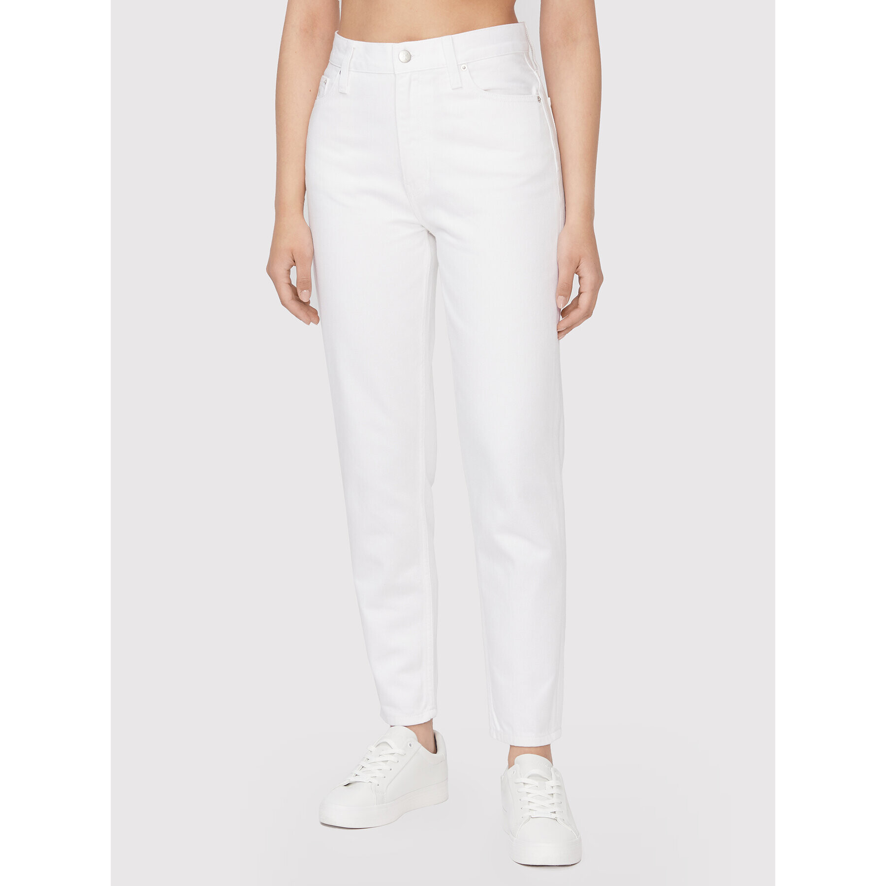 Calvin Klein Jeans Džínsy J20J218514 Biela Mom Fit - Pepit.sk