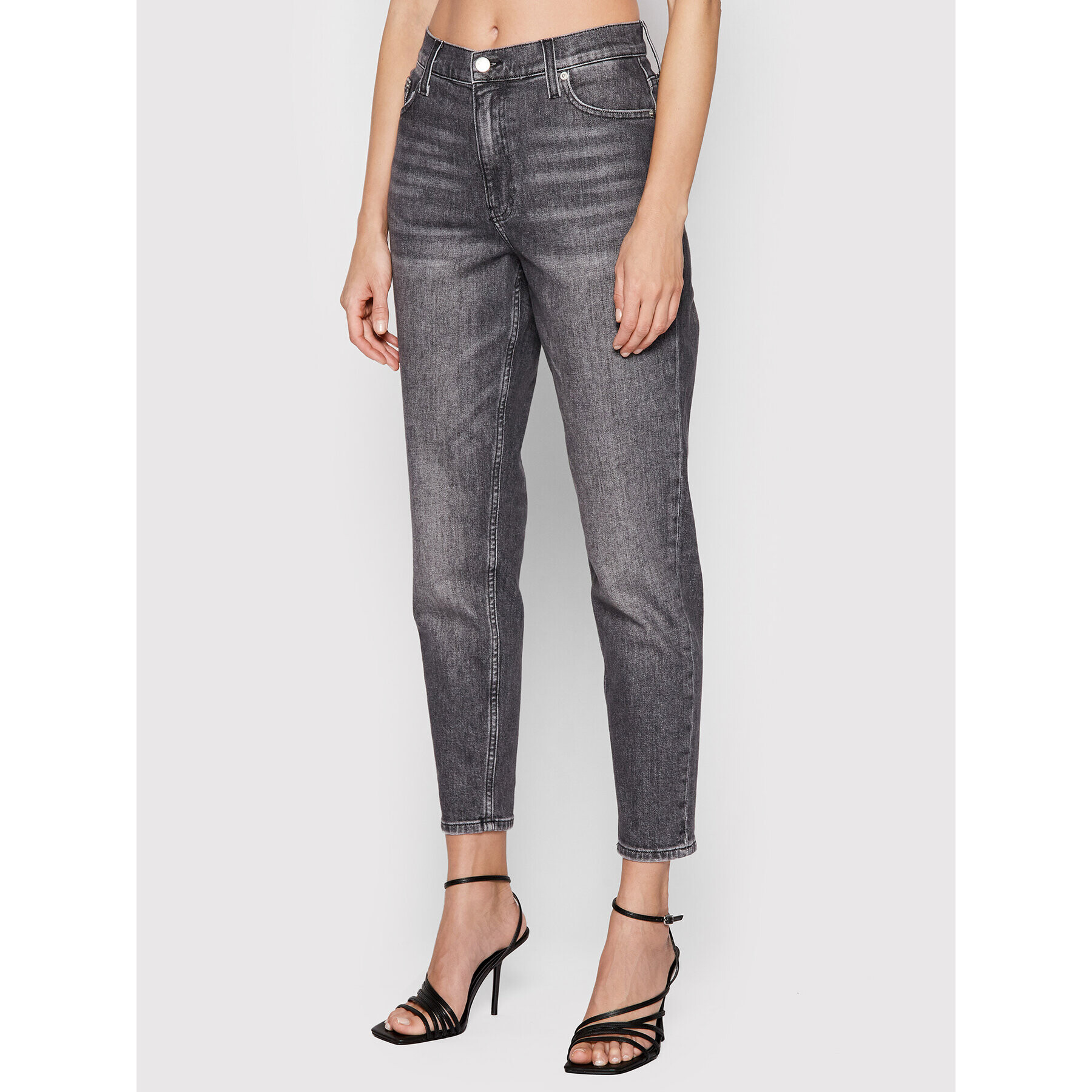 Calvin Klein Jeans Džínsy J20J218515 Sivá Mom Fit - Pepit.sk