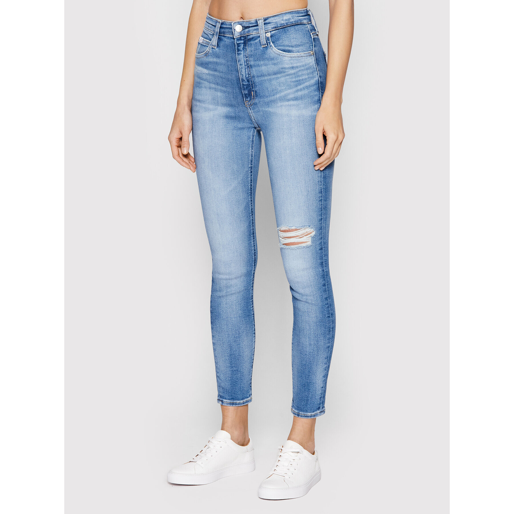 Calvin Klein Jeans Džínsy J20J218620 Modrá Skinny Fit - Pepit.sk