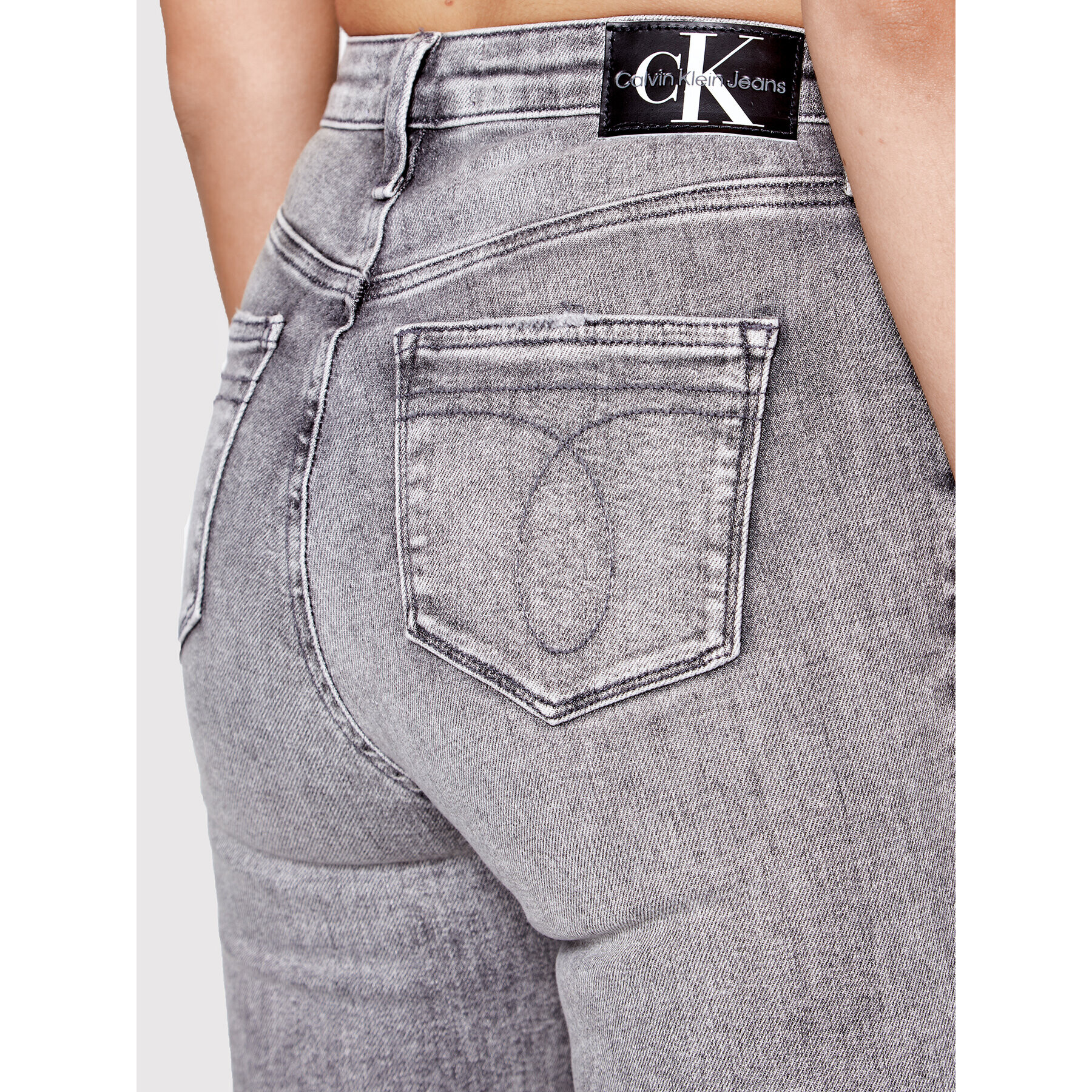 Calvin Klein Jeans Džínsy J20J219315 Sivá Skinny Fit - Pepit.sk