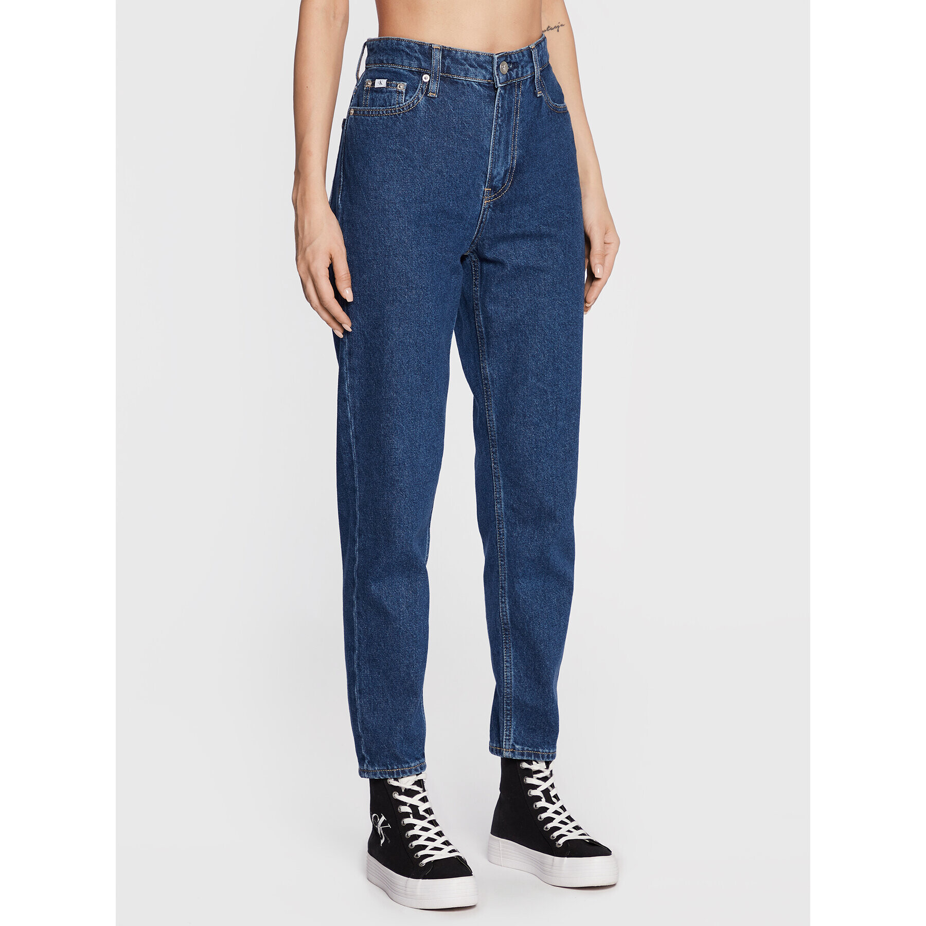 Calvin Klein Jeans Džínsy J20J219318 Modrá Mom Fit - Pepit.sk