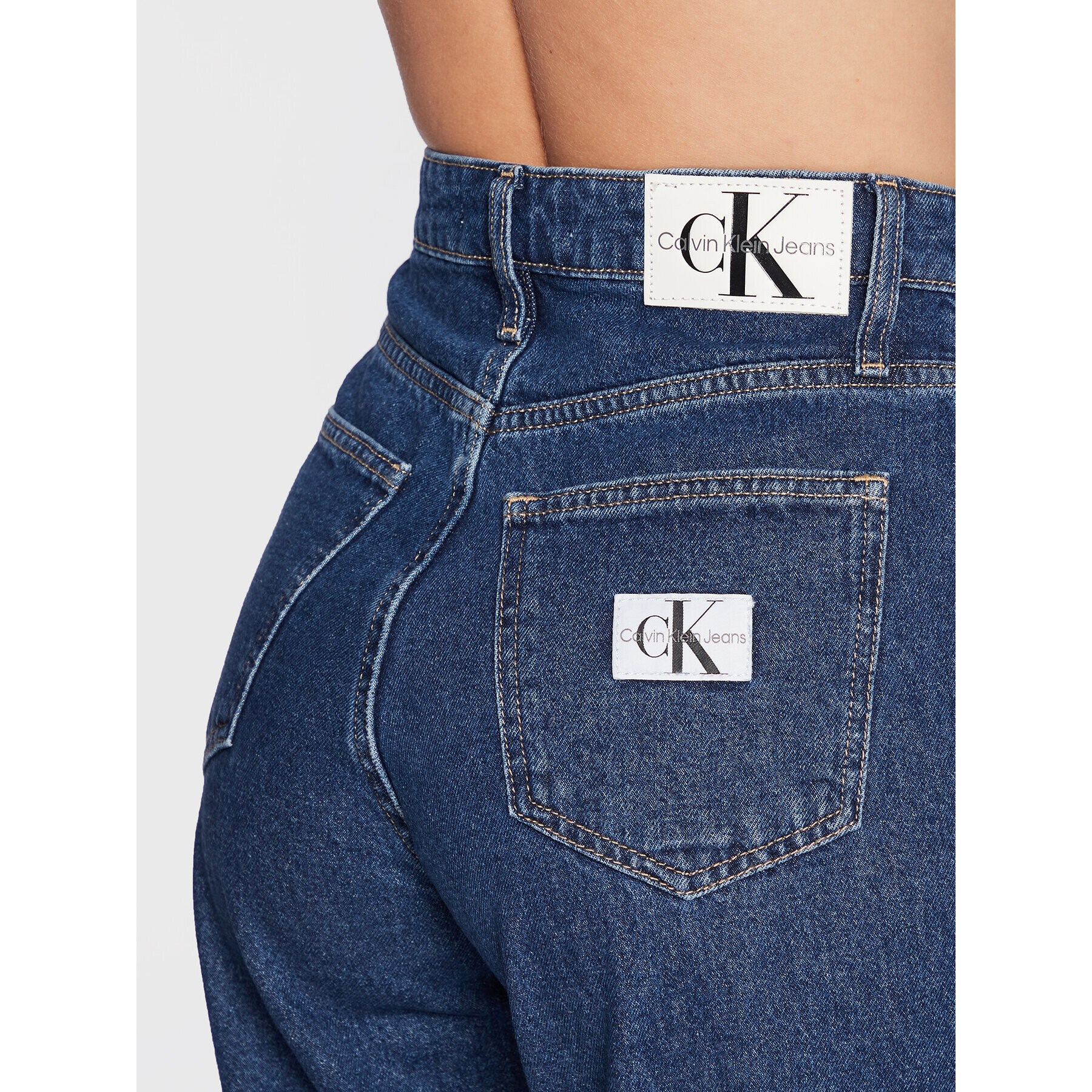 Calvin Klein Jeans Džínsy J20J219318 Modrá Mom Fit - Pepit.sk