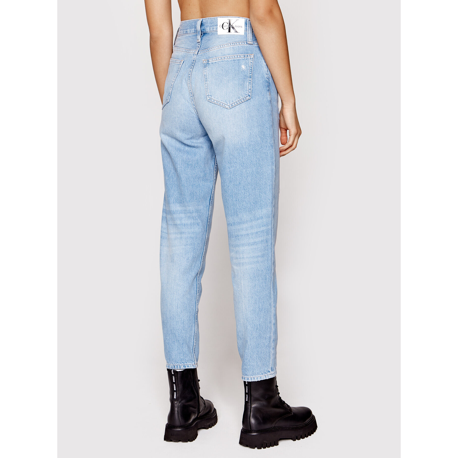 Calvin Klein Jeans Džínsy J20J219323 Modrá Mom Fit - Pepit.sk