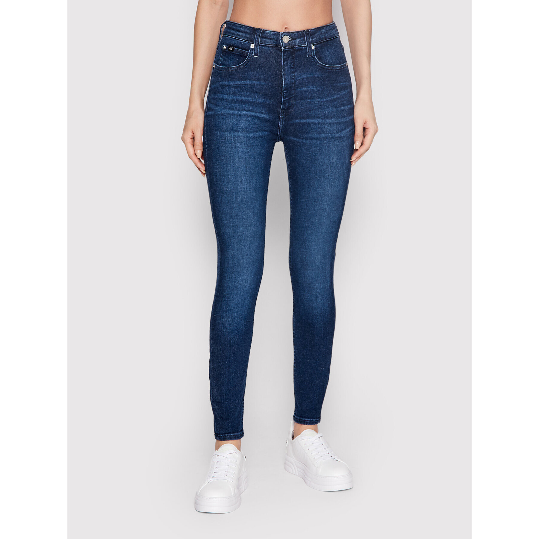 Calvin Klein Jeans Džínsy J20J219332 Tmavomodrá Super Skinny Fit - Pepit.sk