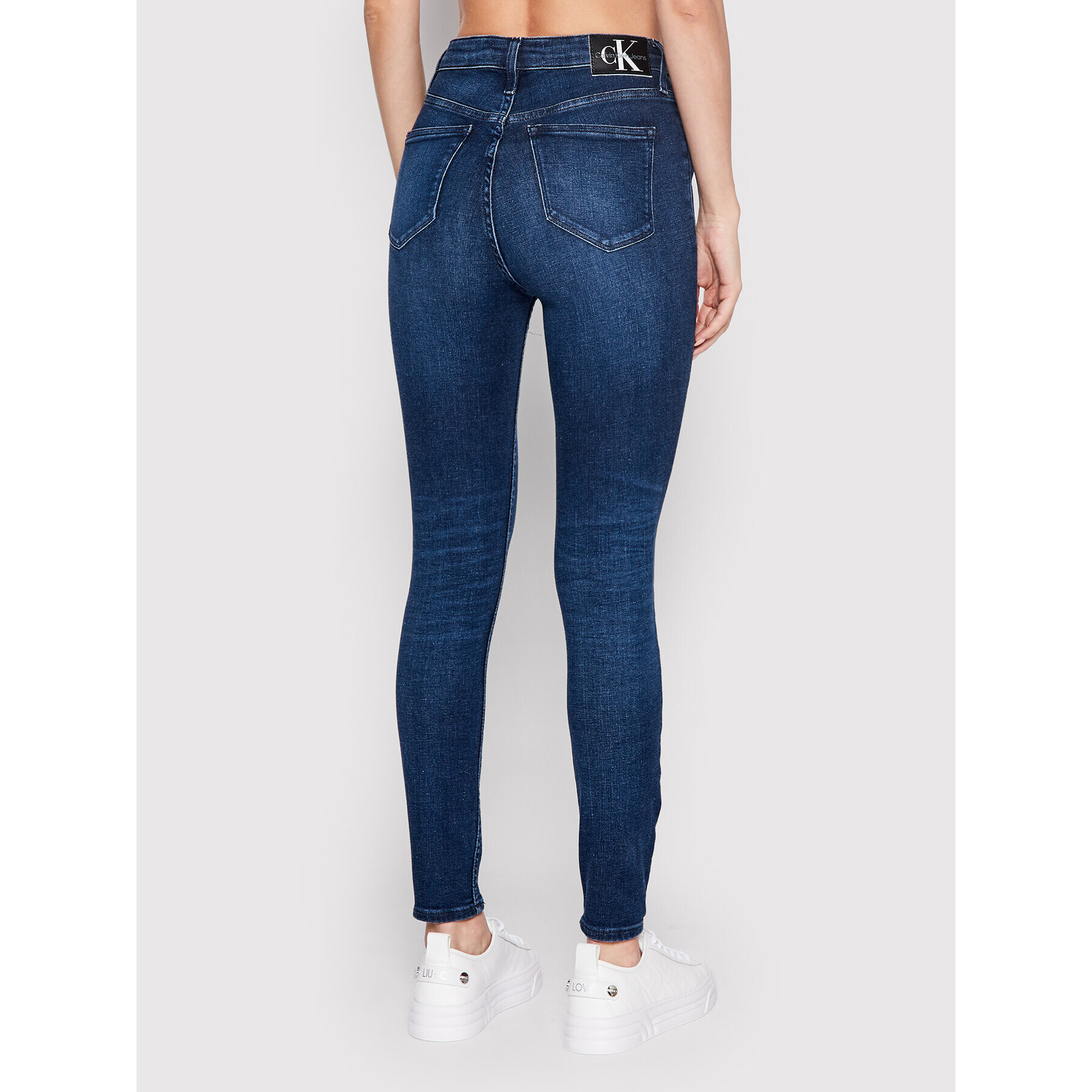 Calvin Klein Jeans Džínsy J20J219332 Tmavomodrá Super Skinny Fit - Pepit.sk