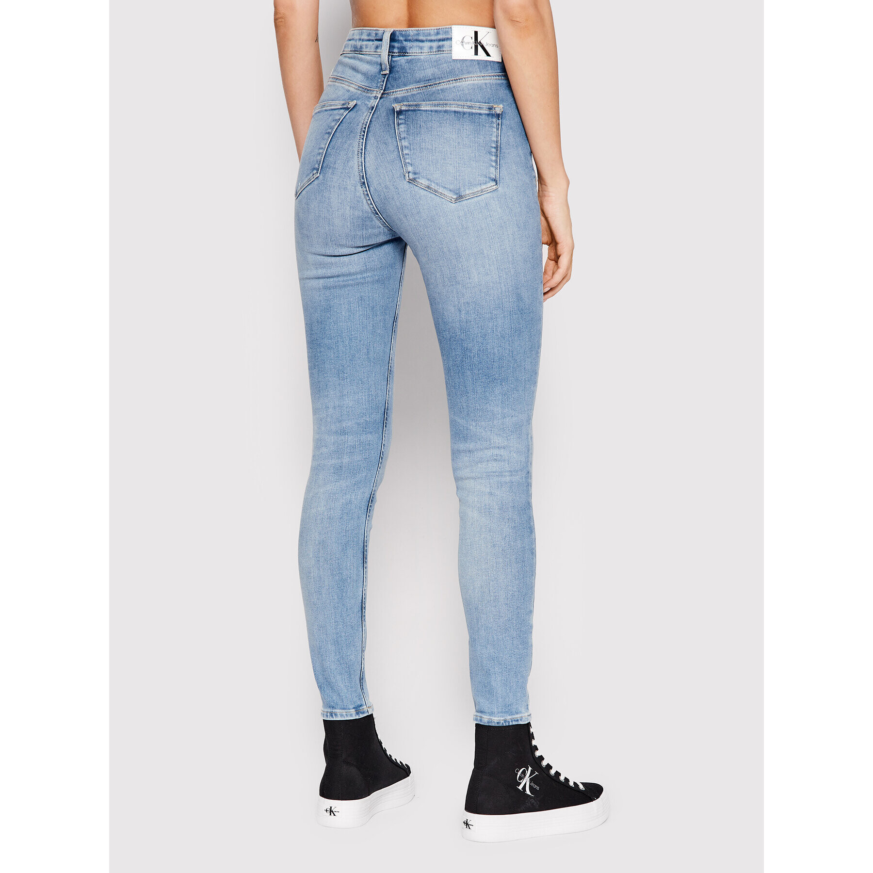 Calvin Klein Jeans Džínsy J20J219334 Modrá Super Skinny Fit - Pepit.sk