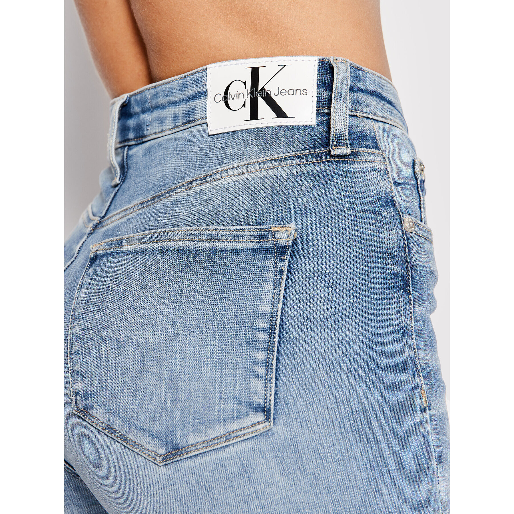 Calvin Klein Jeans Džínsy J20J219334 Modrá Super Skinny Fit - Pepit.sk