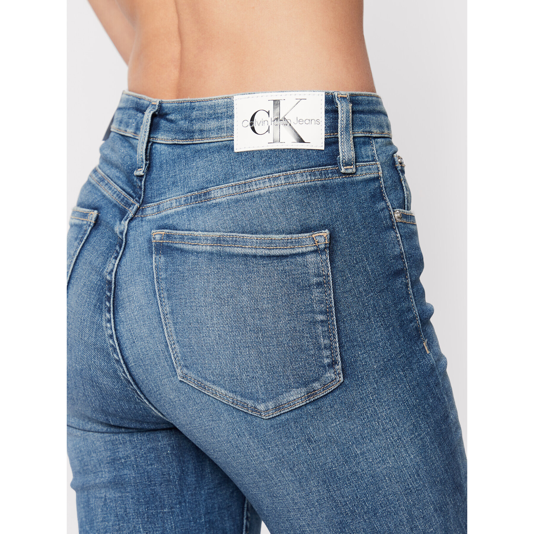 Calvin Klein Jeans Džínsy J20J219338 Modrá Skinny Fit - Pepit.sk