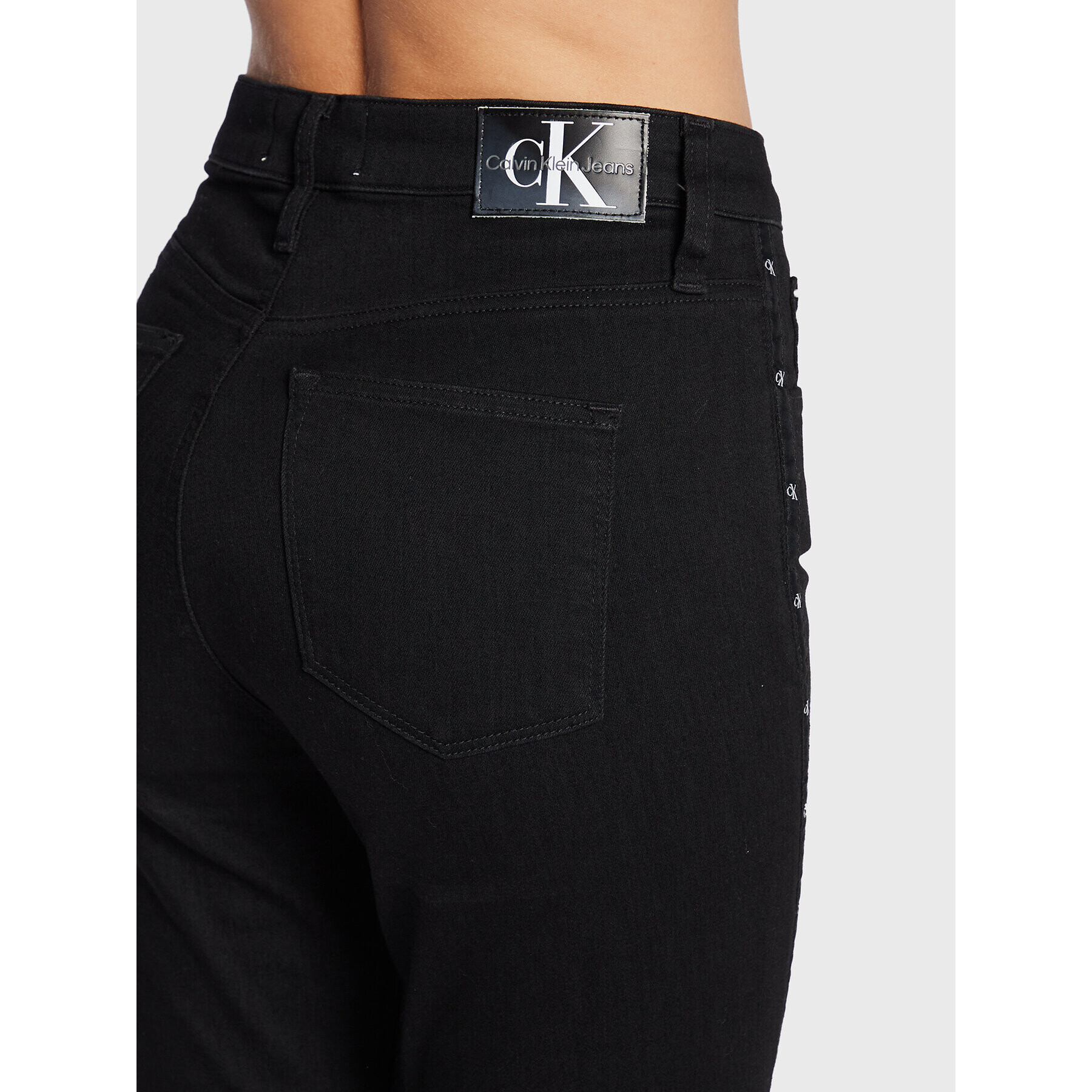 Calvin Klein Jeans Džínsy J20J219534 Čierna Super Skinny Fit - Pepit.sk