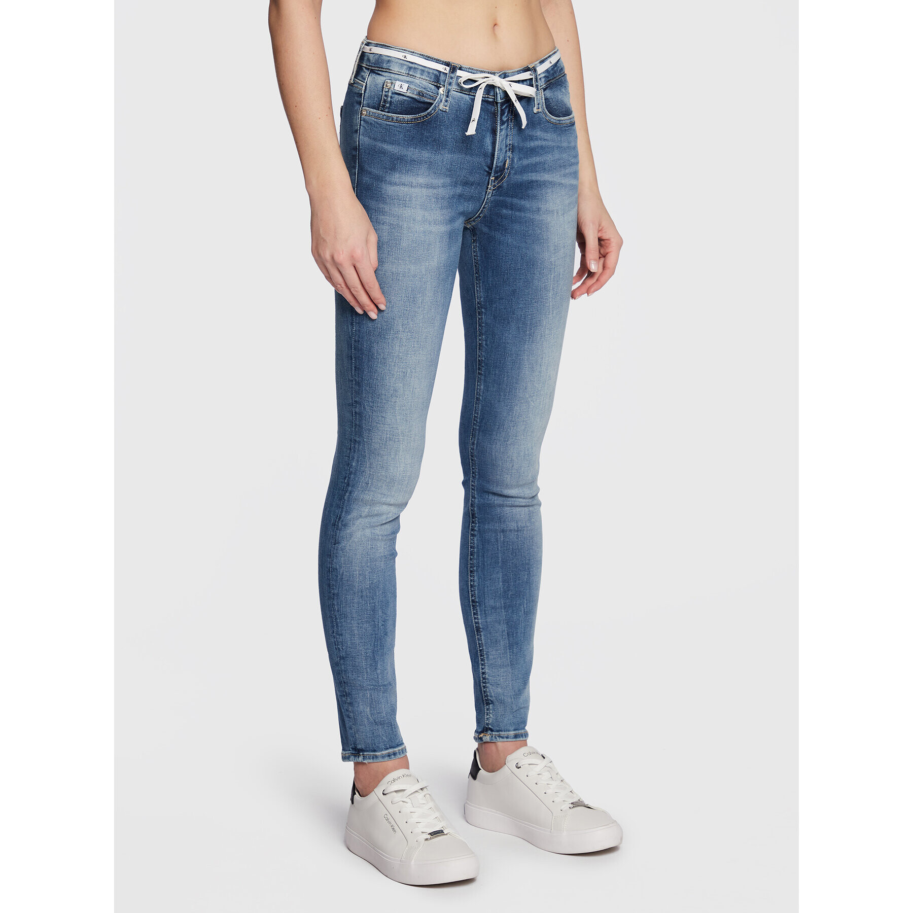 Calvin Klein Jeans Džínsy J20J219535 Modrá Skinny Fit - Pepit.sk