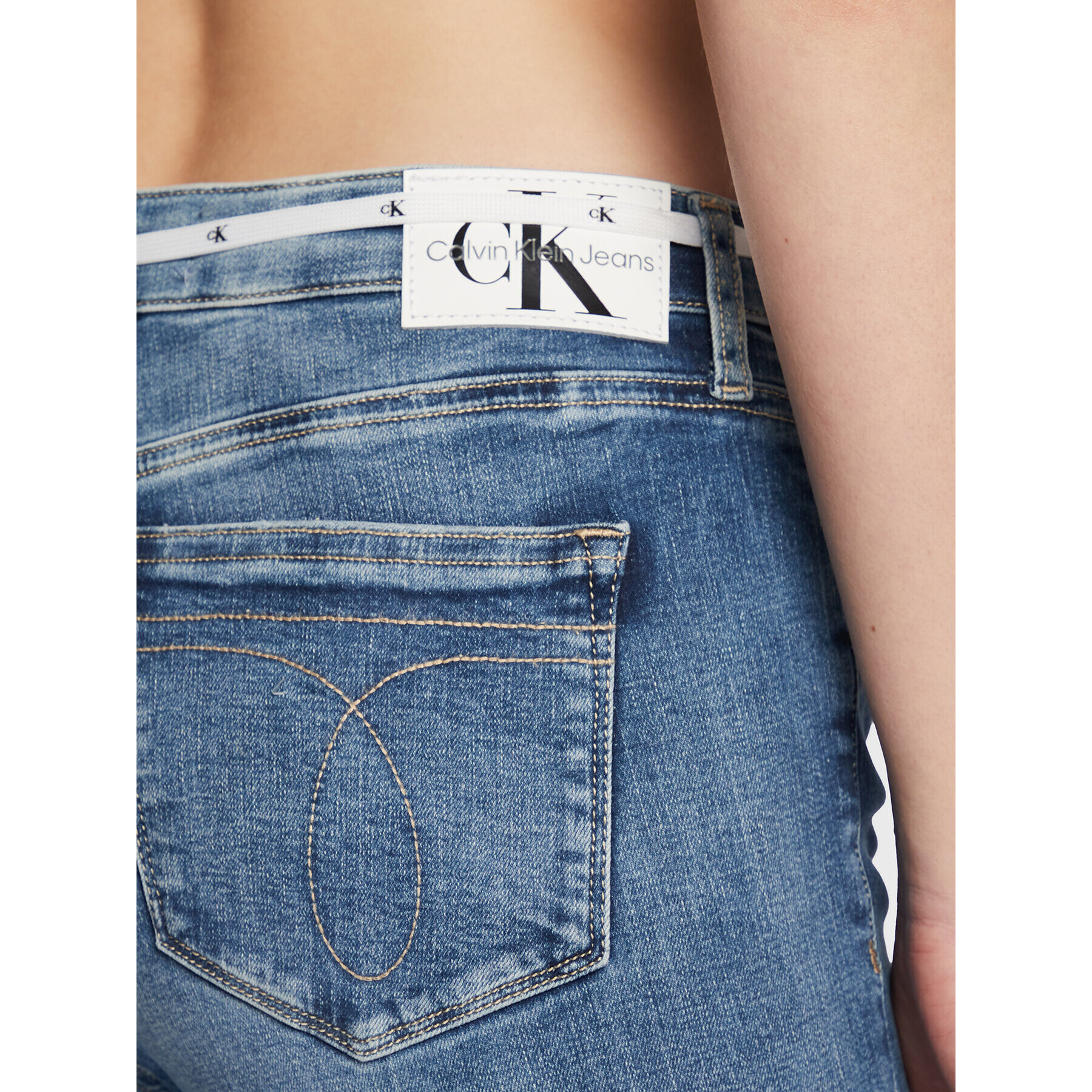 Calvin Klein Jeans Džínsy J20J219535 Modrá Skinny Fit - Pepit.sk