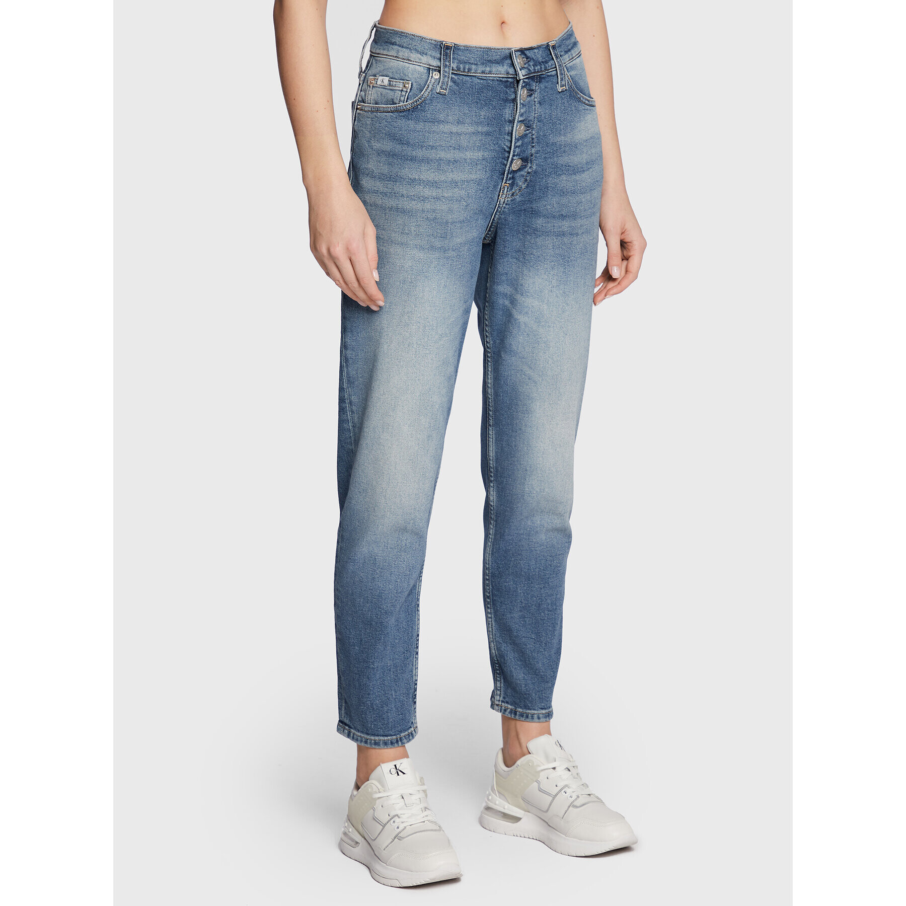 Calvin Klein Jeans Džínsy J20J219539 Modrá Mom Fit - Pepit.sk