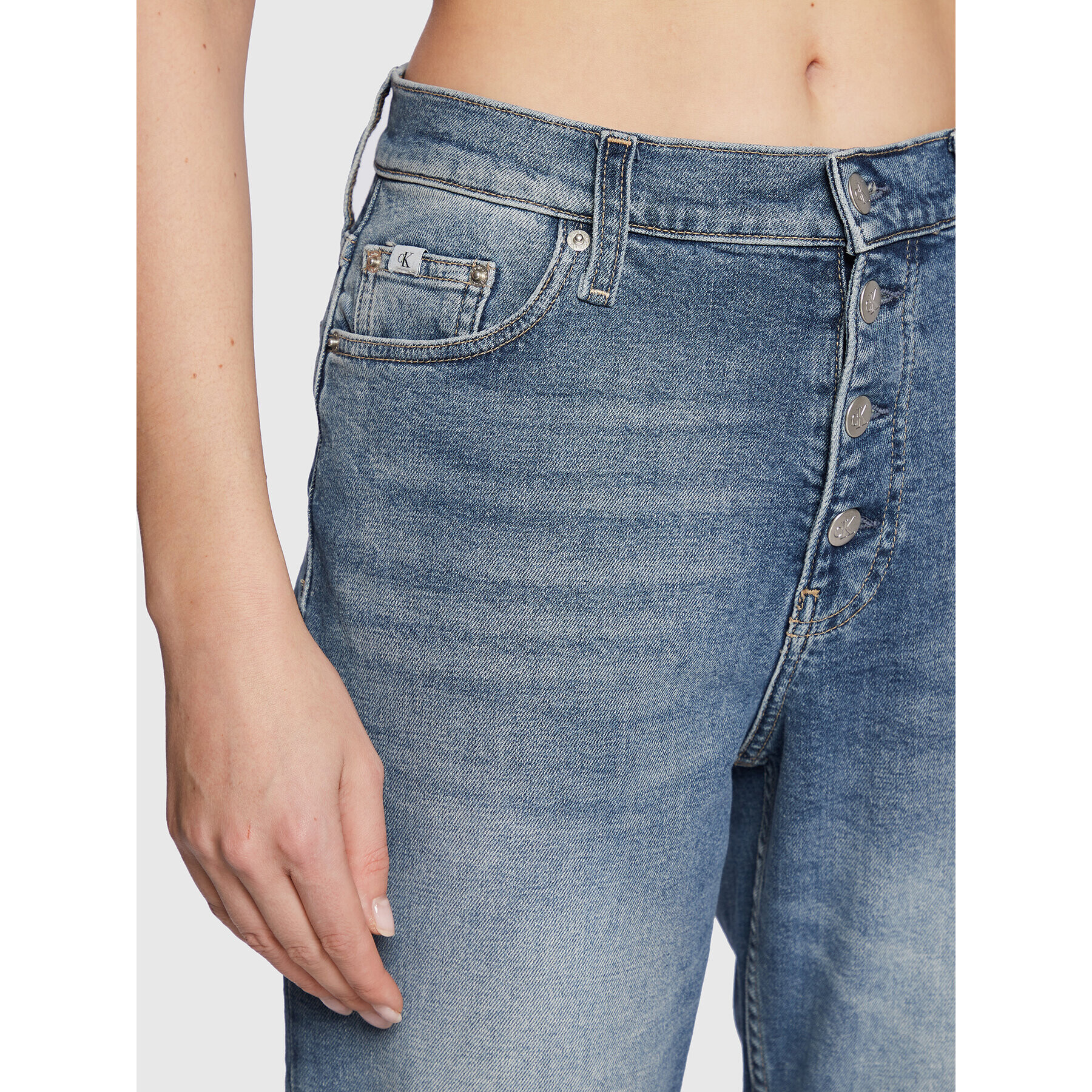 Calvin Klein Jeans Džínsy J20J219539 Modrá Mom Fit - Pepit.sk