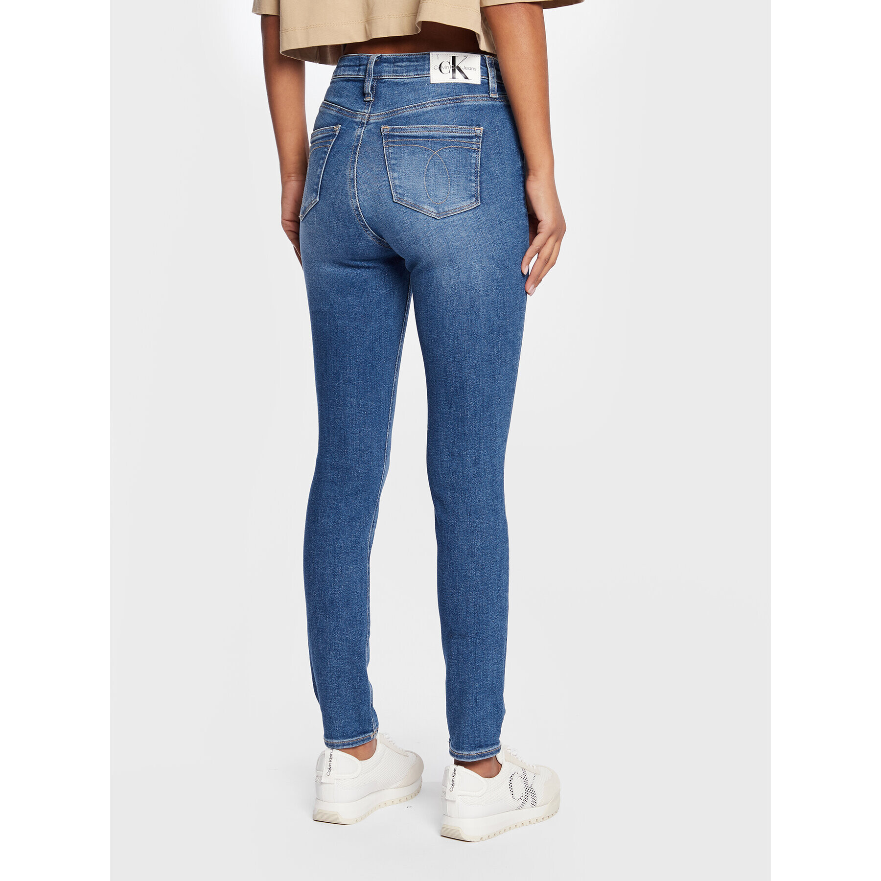 Calvin Klein Jeans Džínsy J20J220193 Modrá Skinny Fit - Pepit.sk