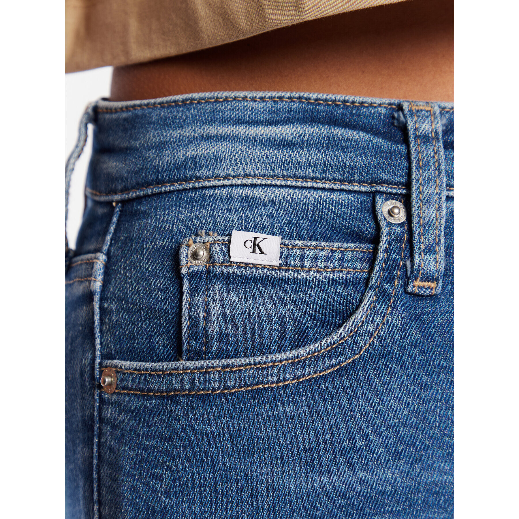 Calvin Klein Jeans Džínsy J20J220193 Modrá Skinny Fit - Pepit.sk