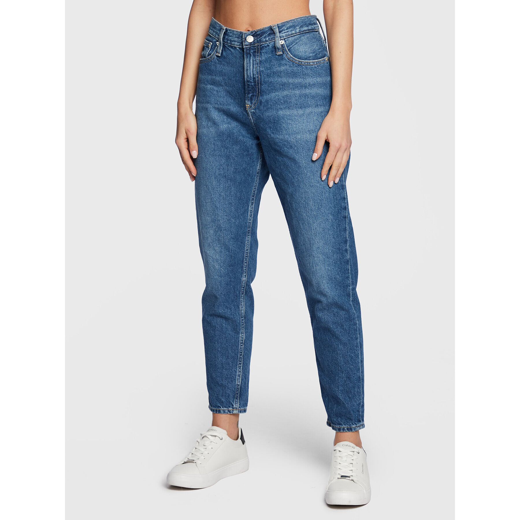 Calvin Klein Jeans Džínsy J20J220194 Modrá Mom Fit - Pepit.sk