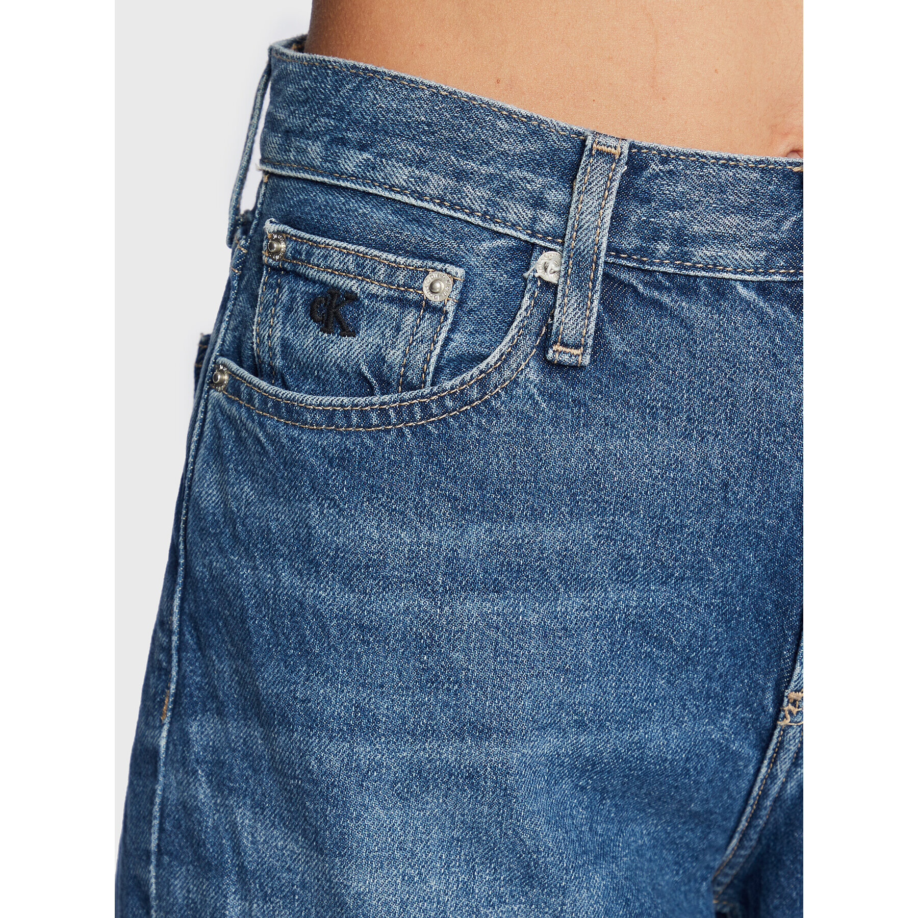 Calvin Klein Jeans Džínsy J20J220194 Modrá Mom Fit - Pepit.sk