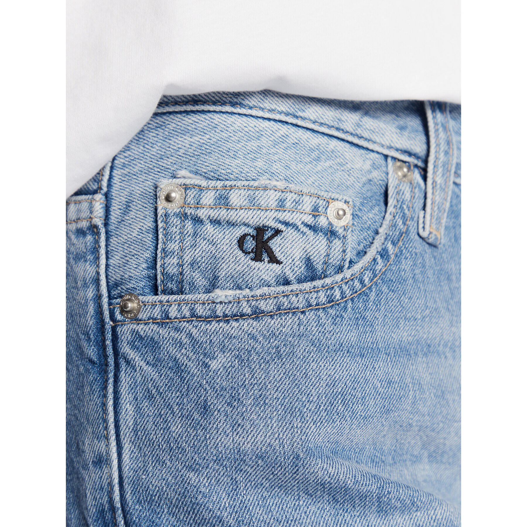 Calvin Klein Jeans Džínsy J20J220195 Modrá Regular Fit - Pepit.sk