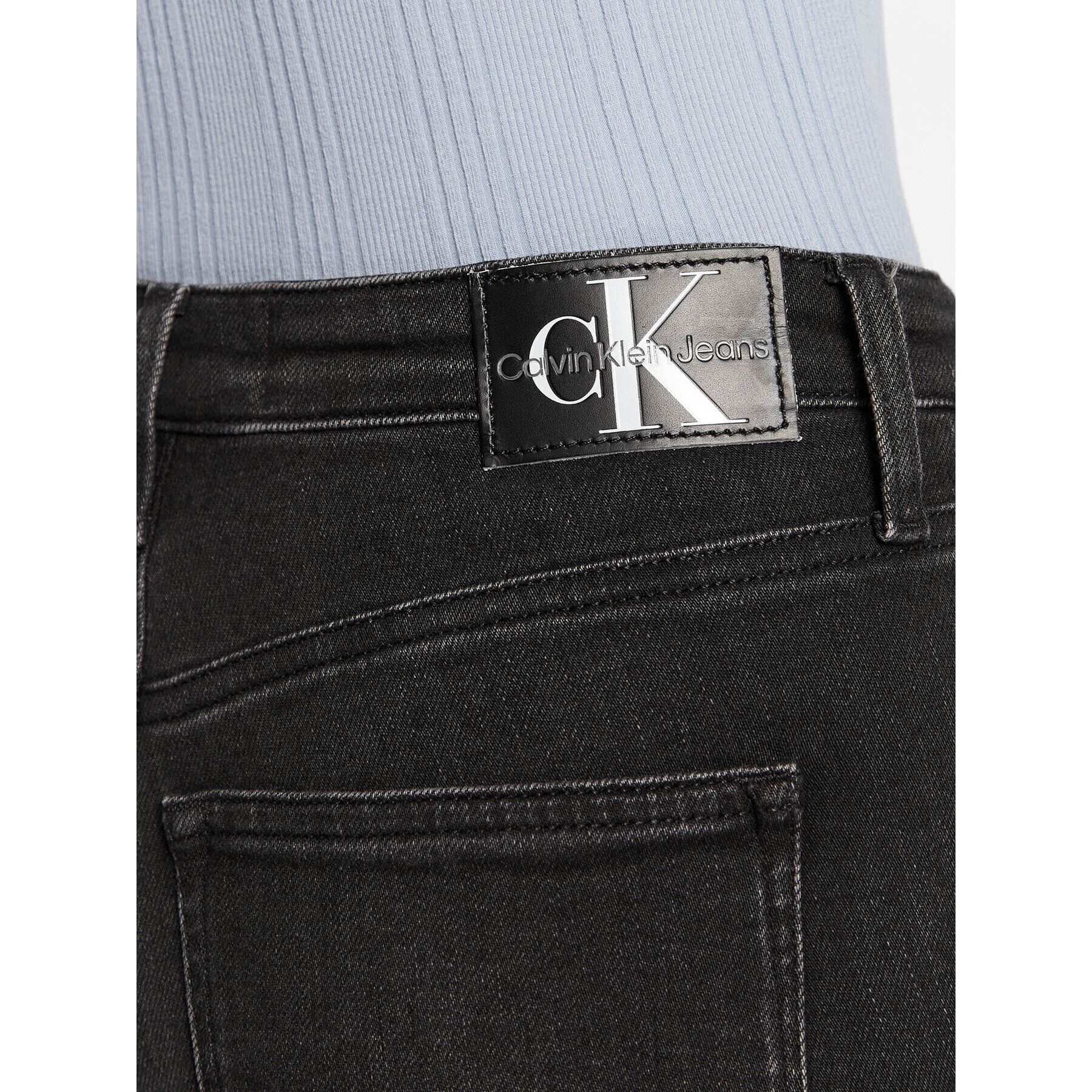 Calvin Klein Jeans Džínsy J20J220196 Čierna Skinny Fit - Pepit.sk