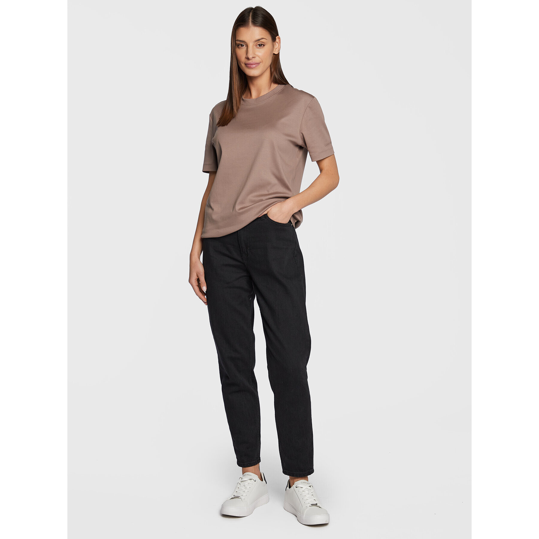 Calvin Klein Jeans Džínsy J20J220201 Čierna Mom Fit - Pepit.sk