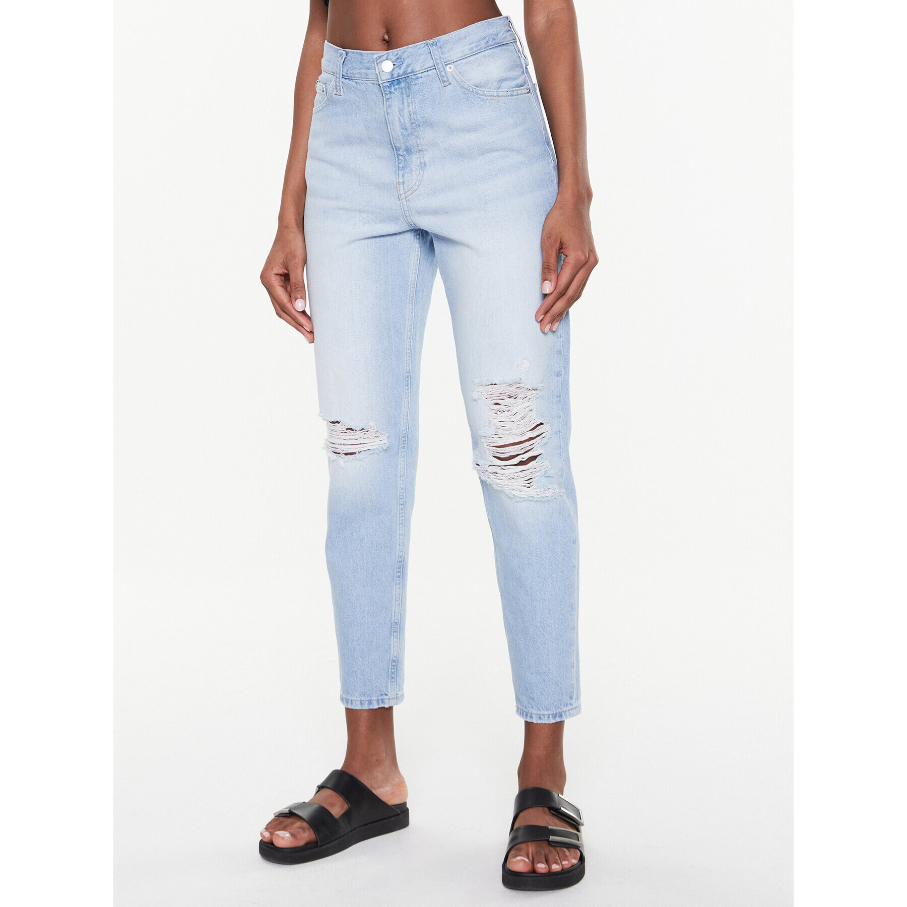 Calvin Klein Jeans Džínsy J20J220610 Modrá Mom Fit - Pepit.sk