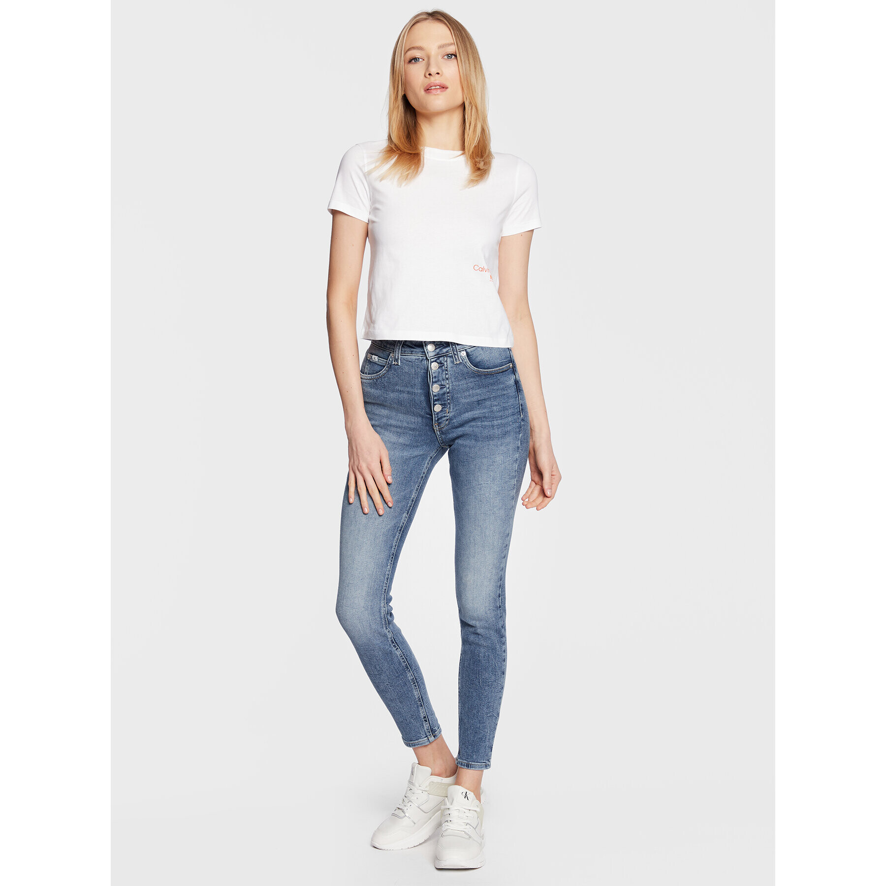 Calvin Klein Jeans Džínsy J20J220628 Modrá Skinny Fit - Pepit.sk