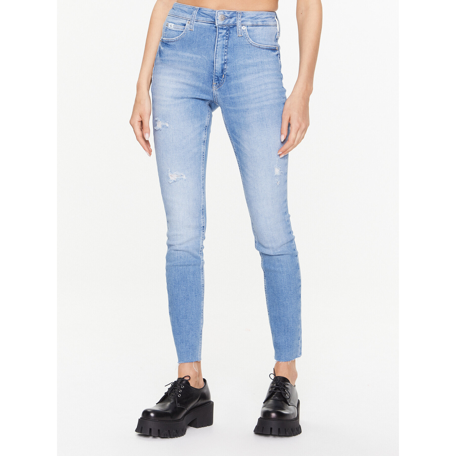 Calvin Klein Jeans Džínsy J20J220853 Modrá Skinny Fit - Pepit.sk