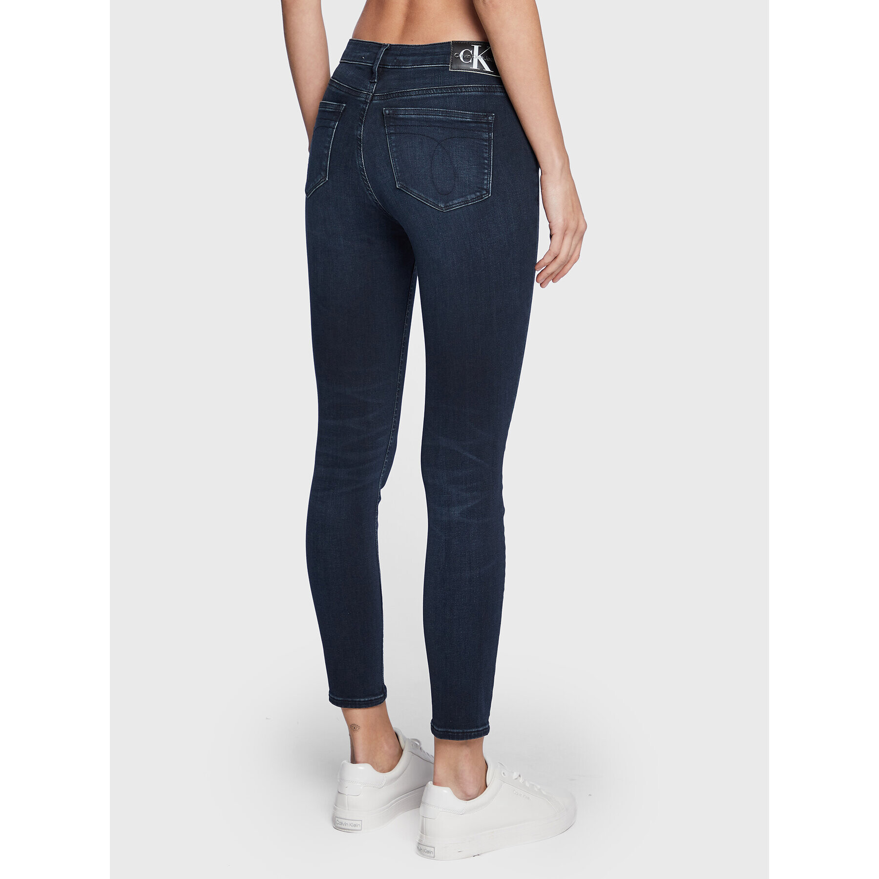 Calvin Klein Jeans Džínsy J20J221834 Tmavomodrá Skinny Ankle Fit - Pepit.sk