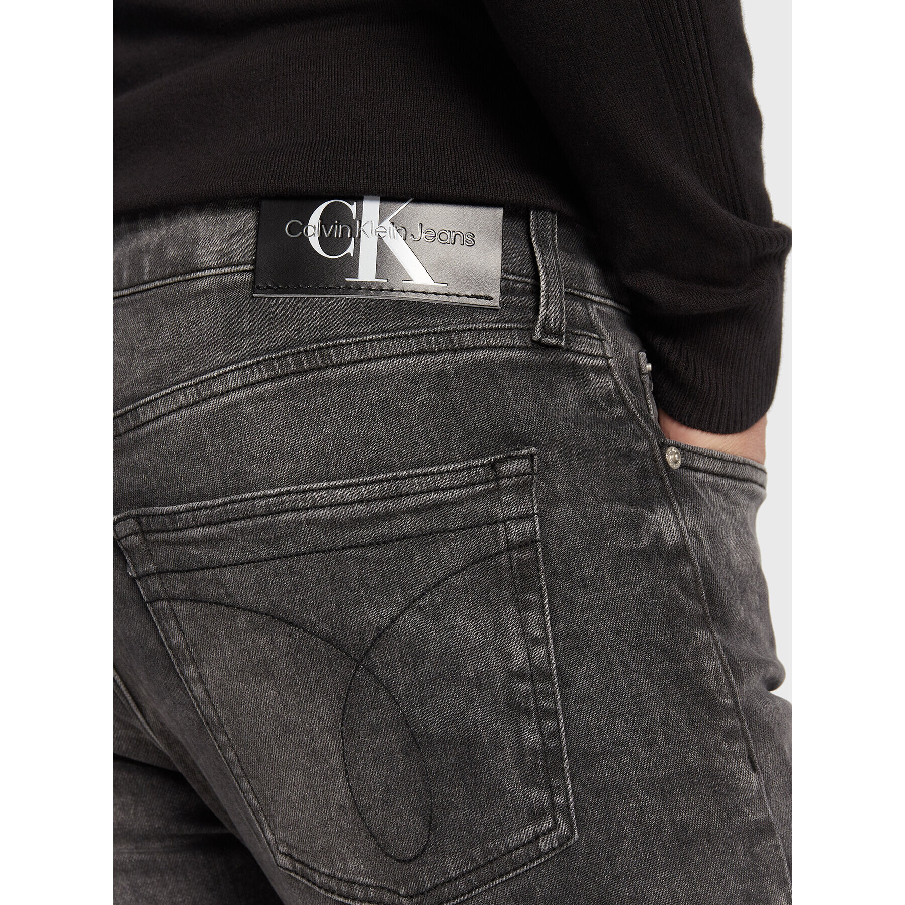 Calvin Klein Jeans Džínsy J30J321138 Sivá Slim Fit - Pepit.sk