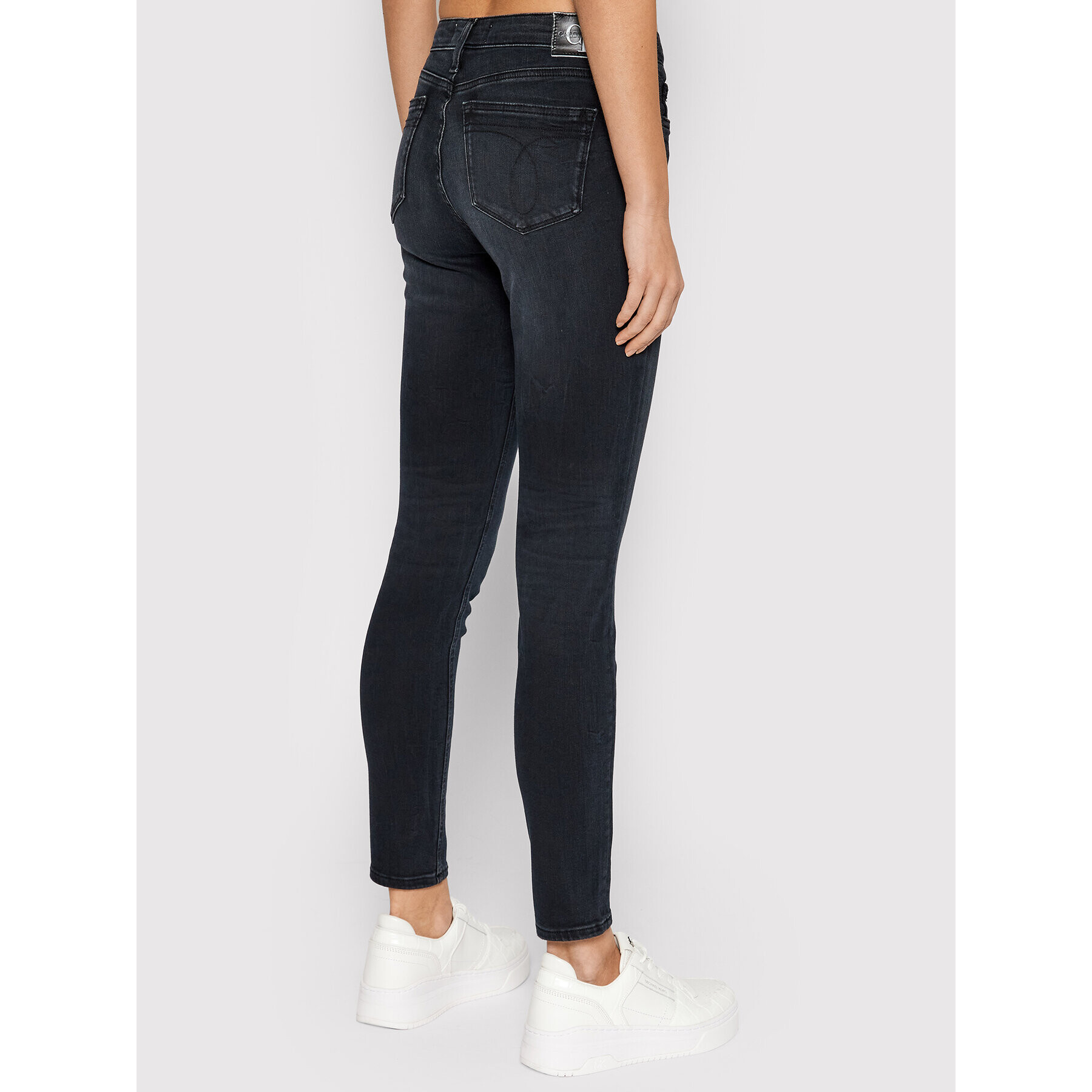 Calvin Klein Jeans Džínsy Mid Rise J20J217071 Čierna Skinny Fit - Pepit.sk