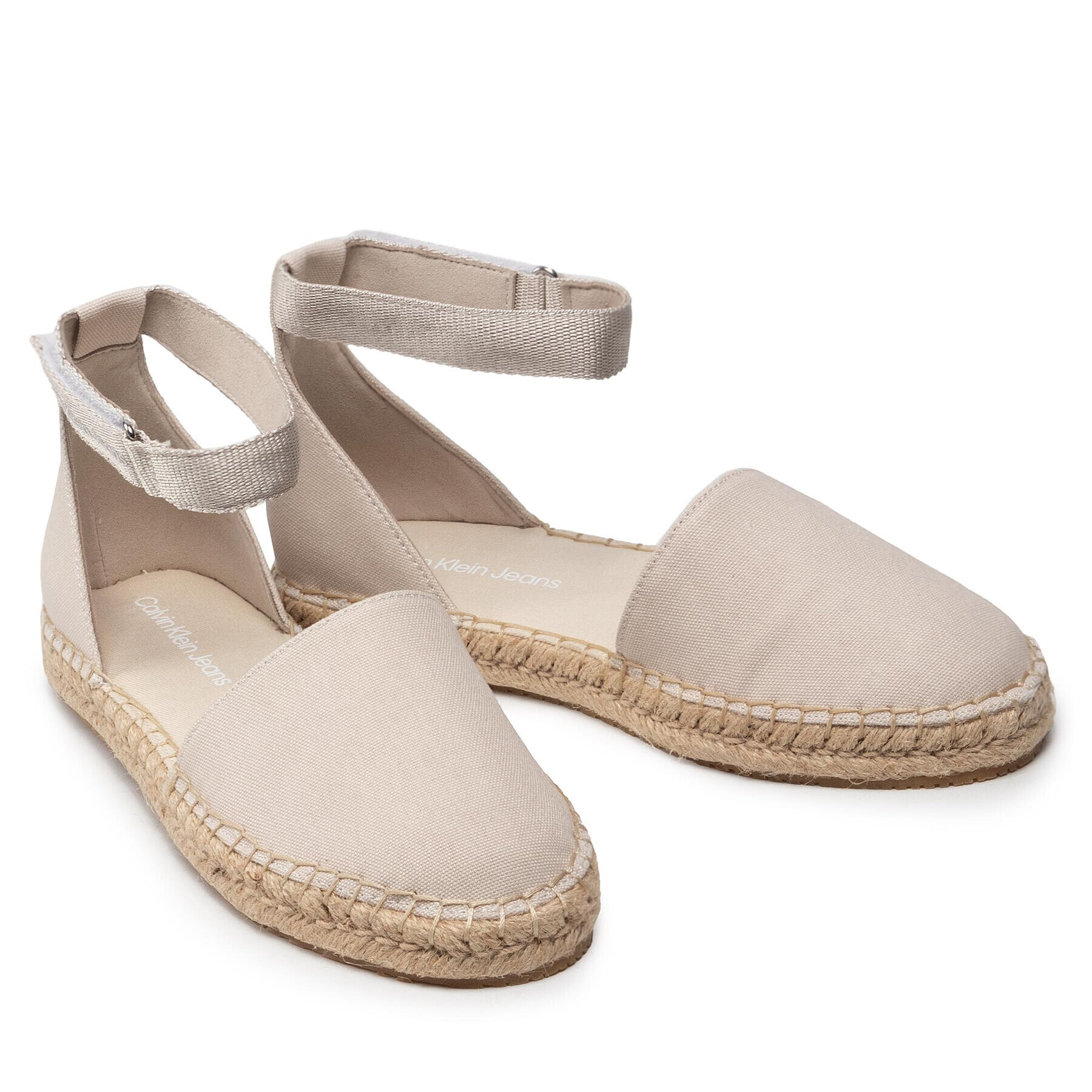 Calvin Klein Jeans Espadrilky Ankle Espadrilles YW0YW00578 Béžová - Pepit.sk