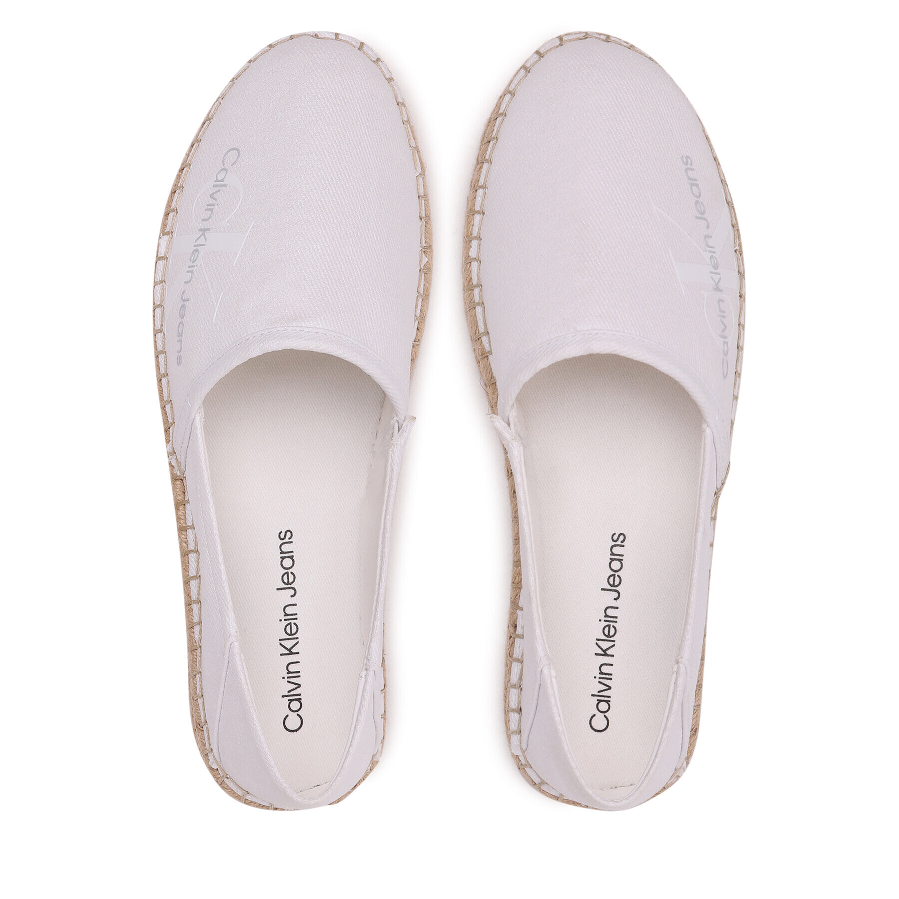 Calvin Klein Jeans Espadrilky Espadrille Co Wn YW0YW01080 Biela - Pepit.sk