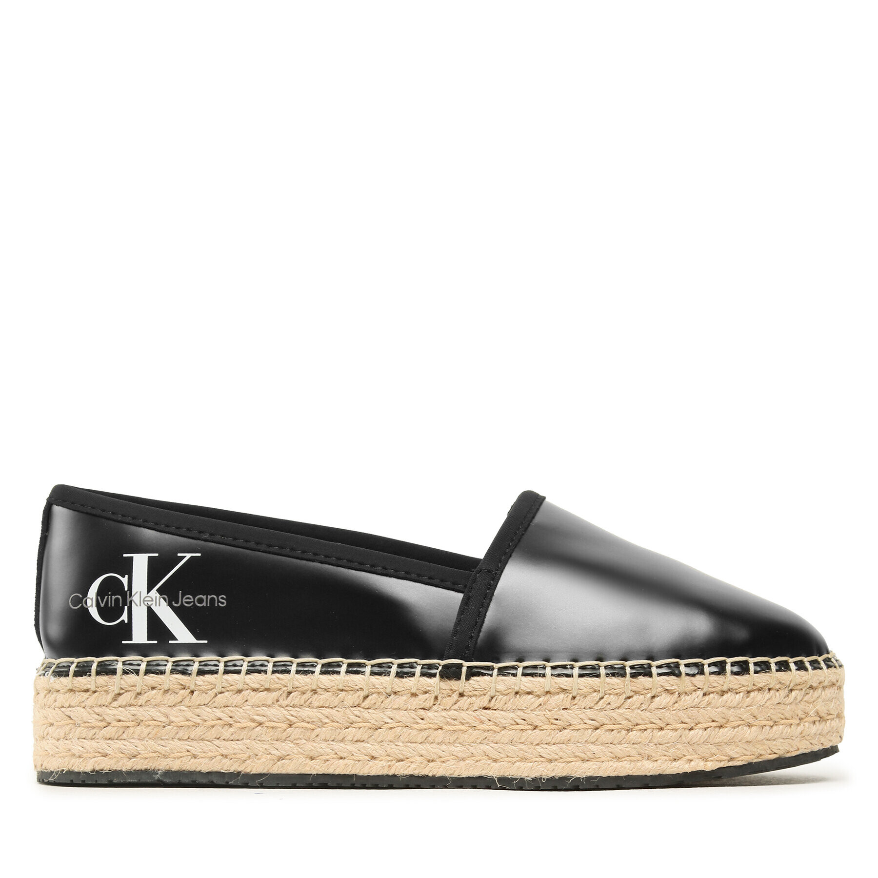 Calvin Klein Jeans Espadrilky Espadrille Flatform Ny Pearl YW0YW01241 Čierna - Pepit.sk