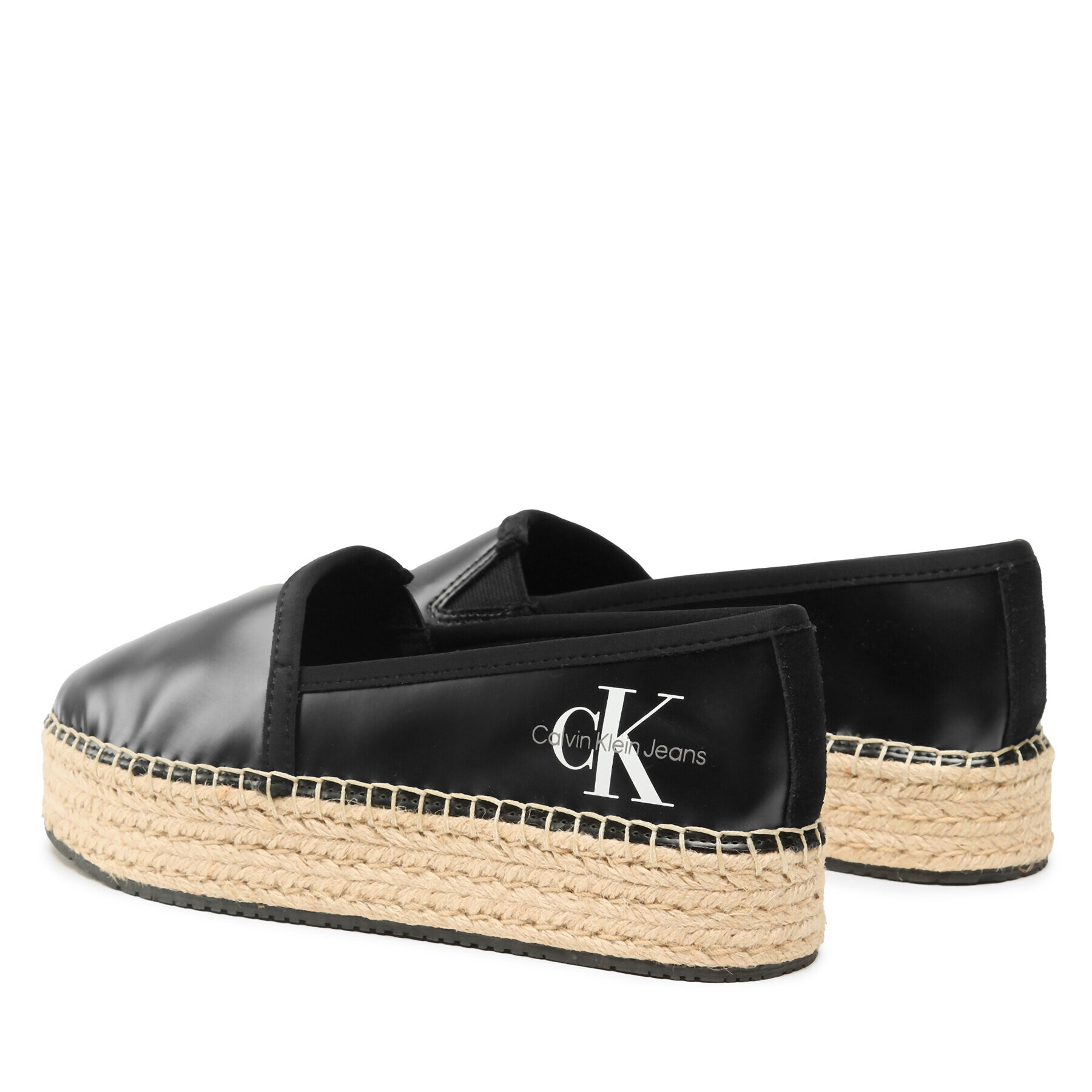 Calvin Klein Jeans Espadrilky Espadrille Flatform Ny Pearl YW0YW01241 Čierna - Pepit.sk