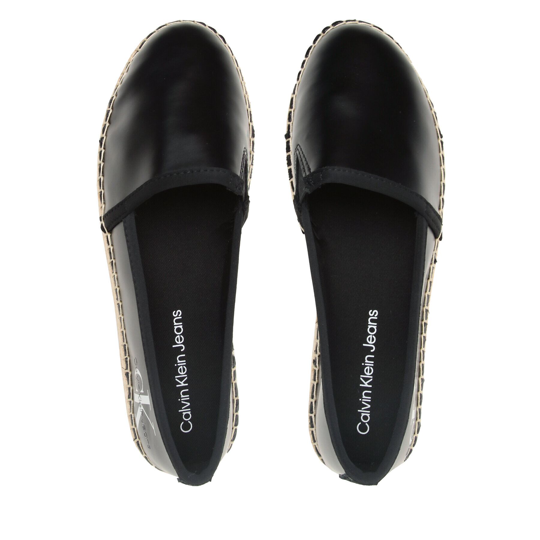 Calvin Klein Jeans Espadrilky Espadrille Flatform Ny Pearl YW0YW01241 Čierna - Pepit.sk