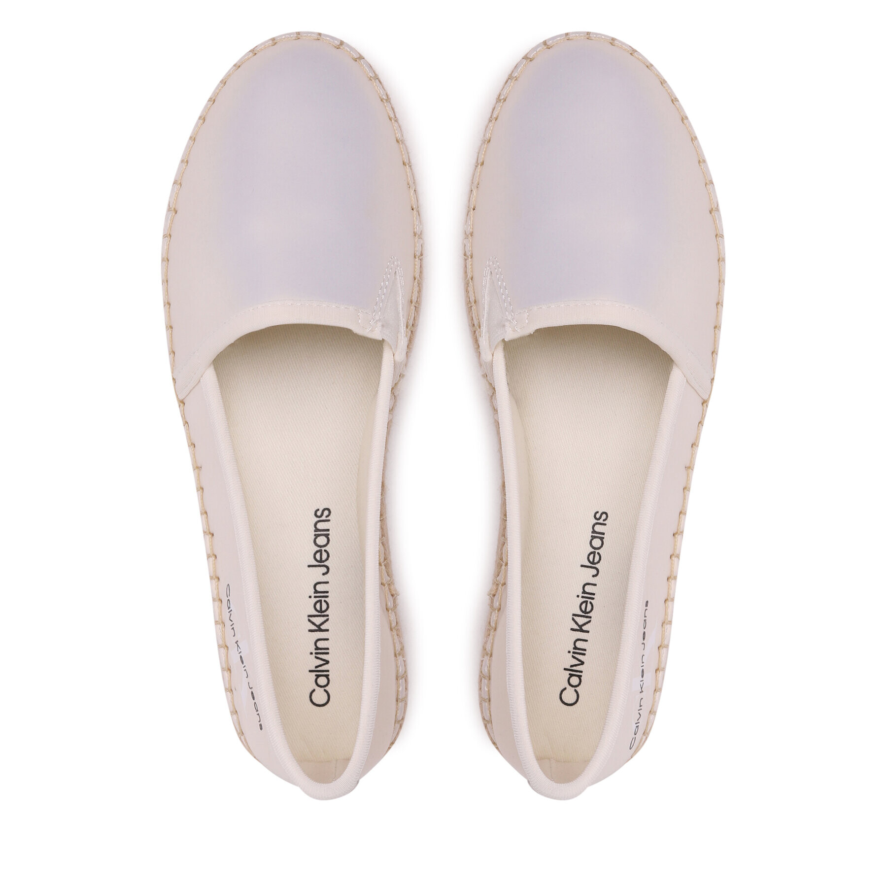 Calvin Klein Jeans Espadrilky Espadrille Flatform Ny Pearl YW0YW01241 Écru - Pepit.sk