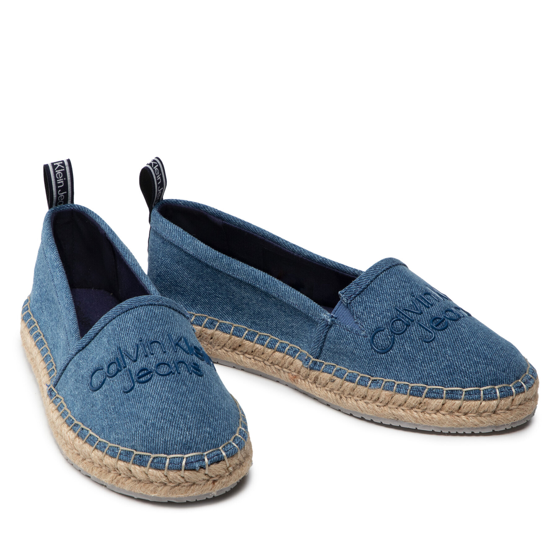 Calvin Klein Jeans Espadrilky Espadrilles Denim YW0YW00577 Modrá - Pepit.sk